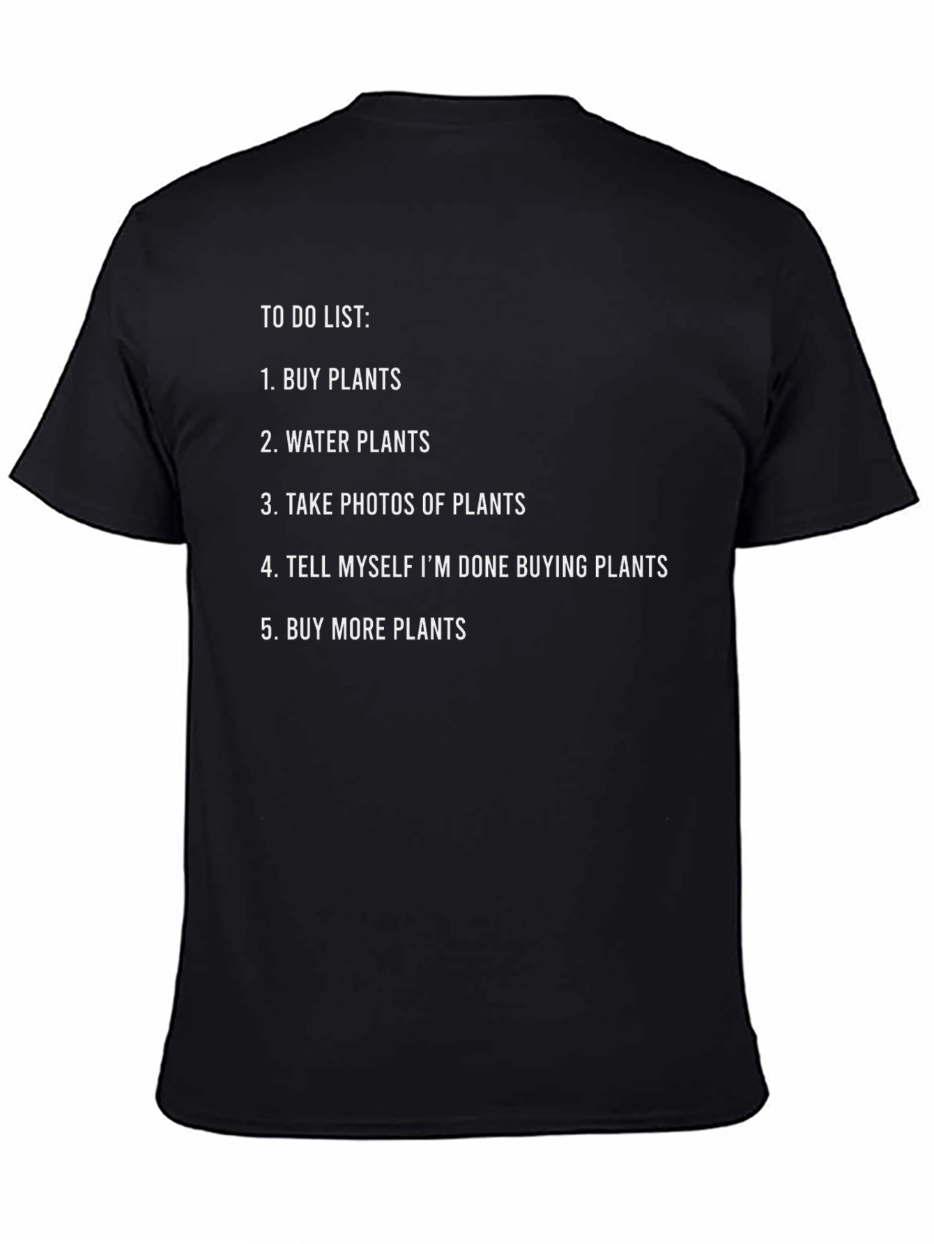 Plant Lover To-Do List Graphic T-Shirt