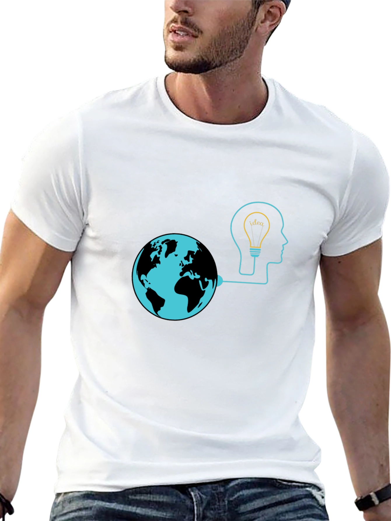 Global Idea Black T-Shirt