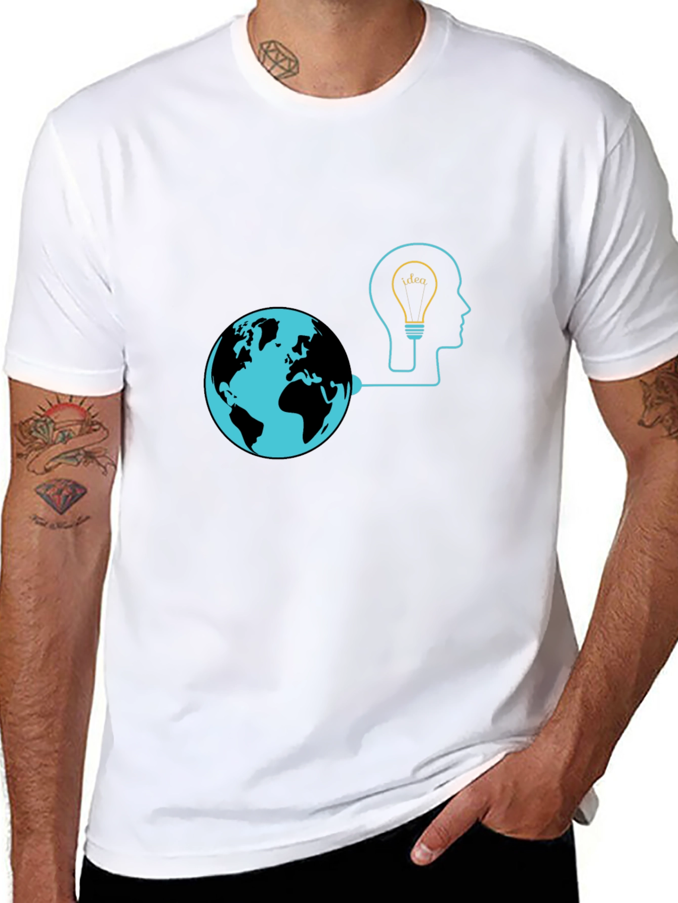 Global Idea Black T-Shirt