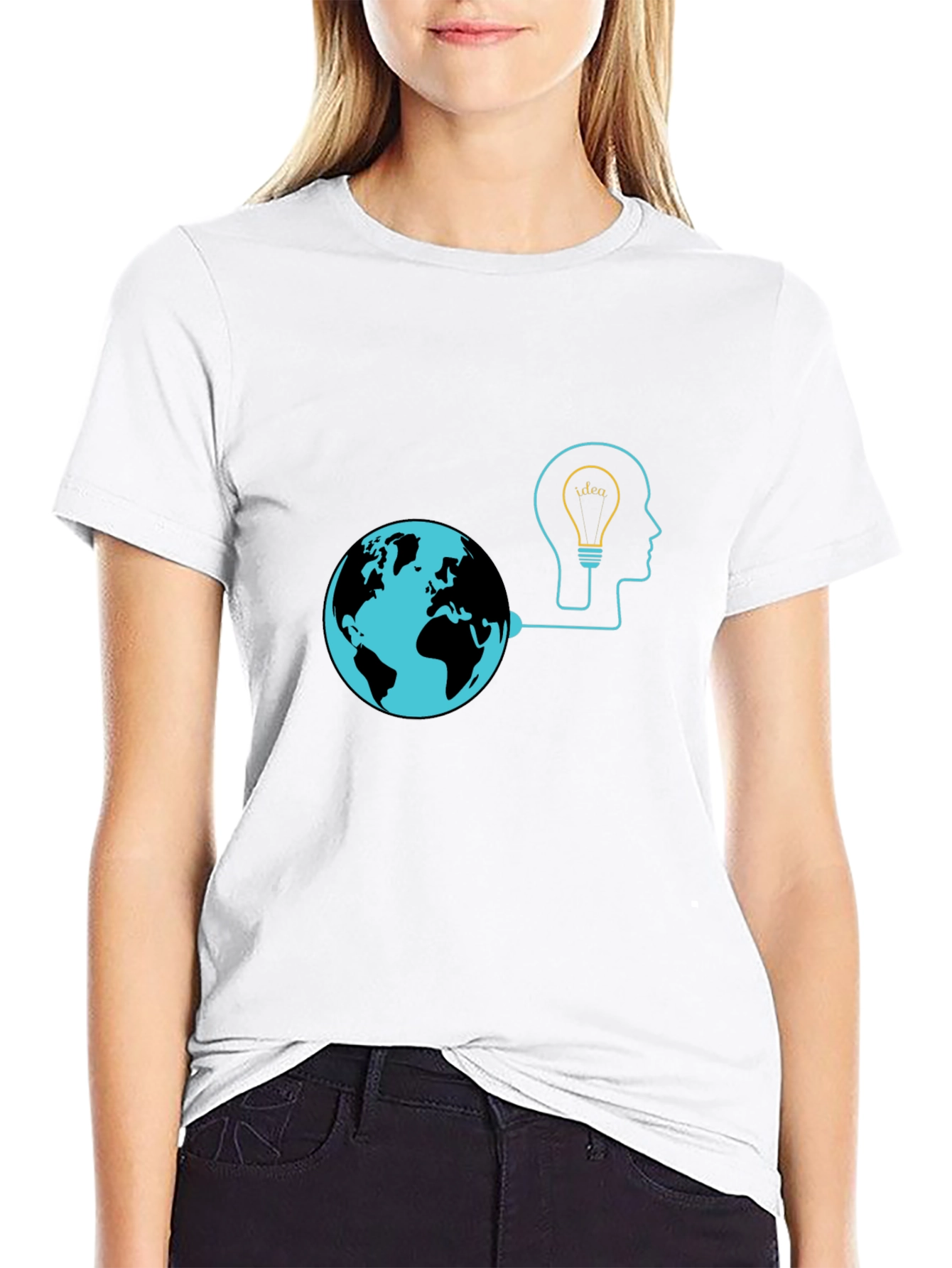 Global Idea Black T-Shirt