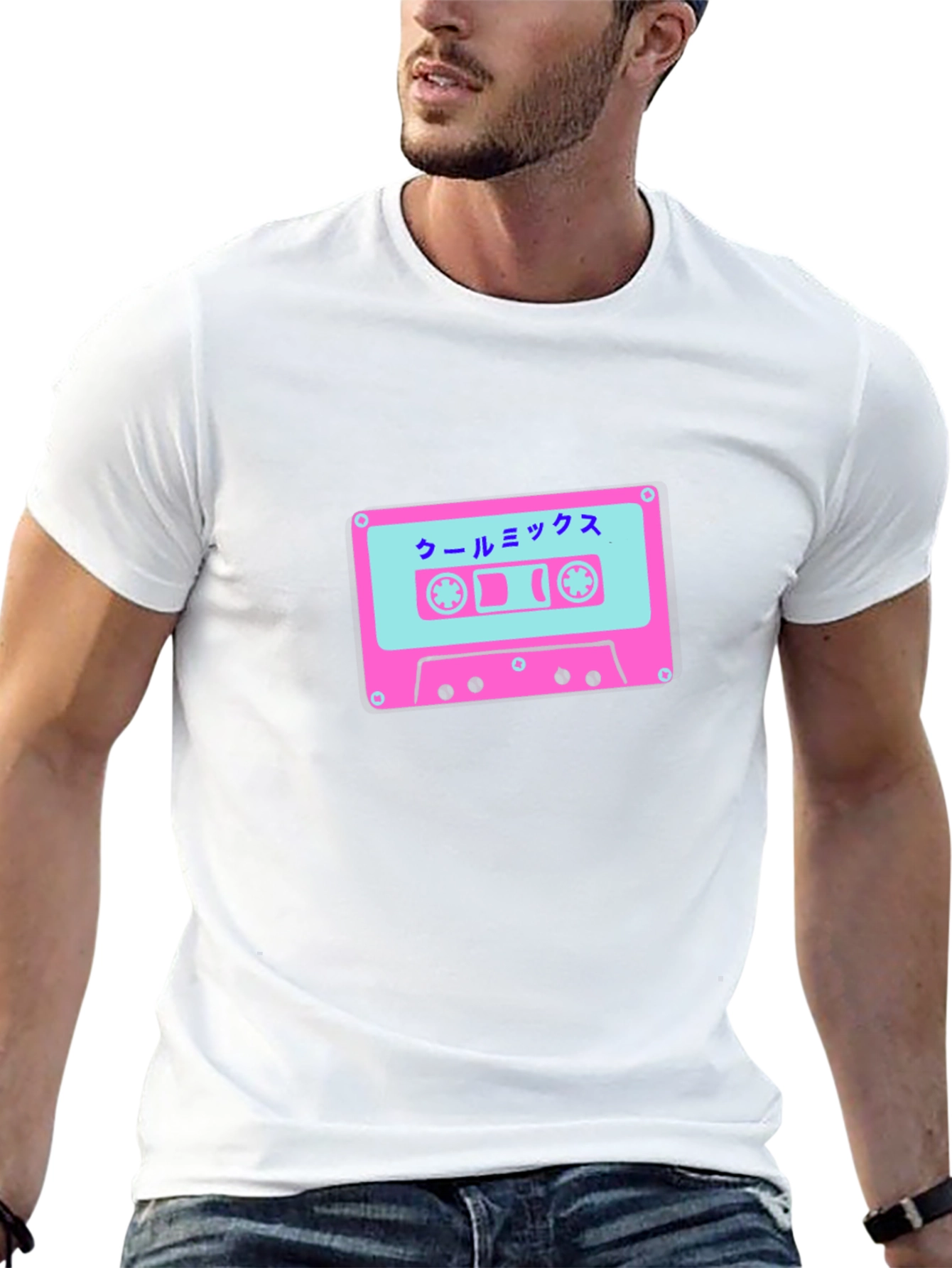 Retro Cassette Tape Graphic Tee - Cool Mix