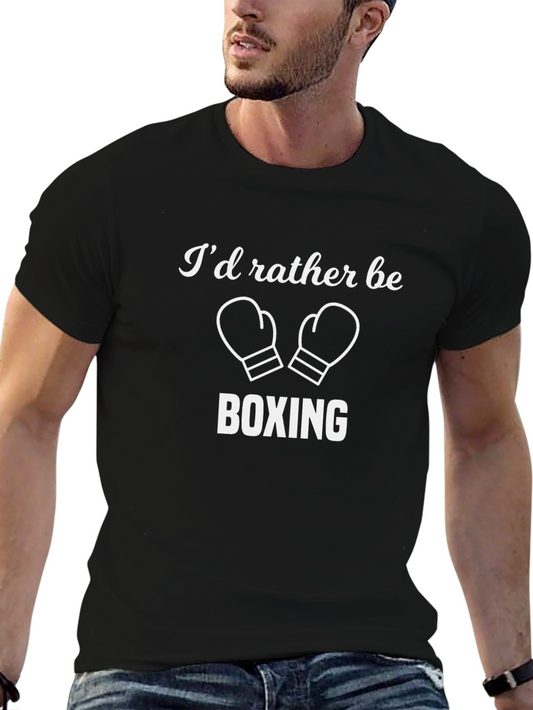 Boxing Fan Tee - Id Rather Be Boxing