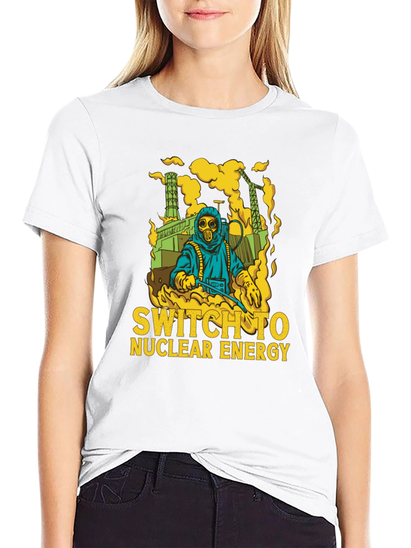 Switch to Nuclear Energy T-Shirt - Graphic Print
