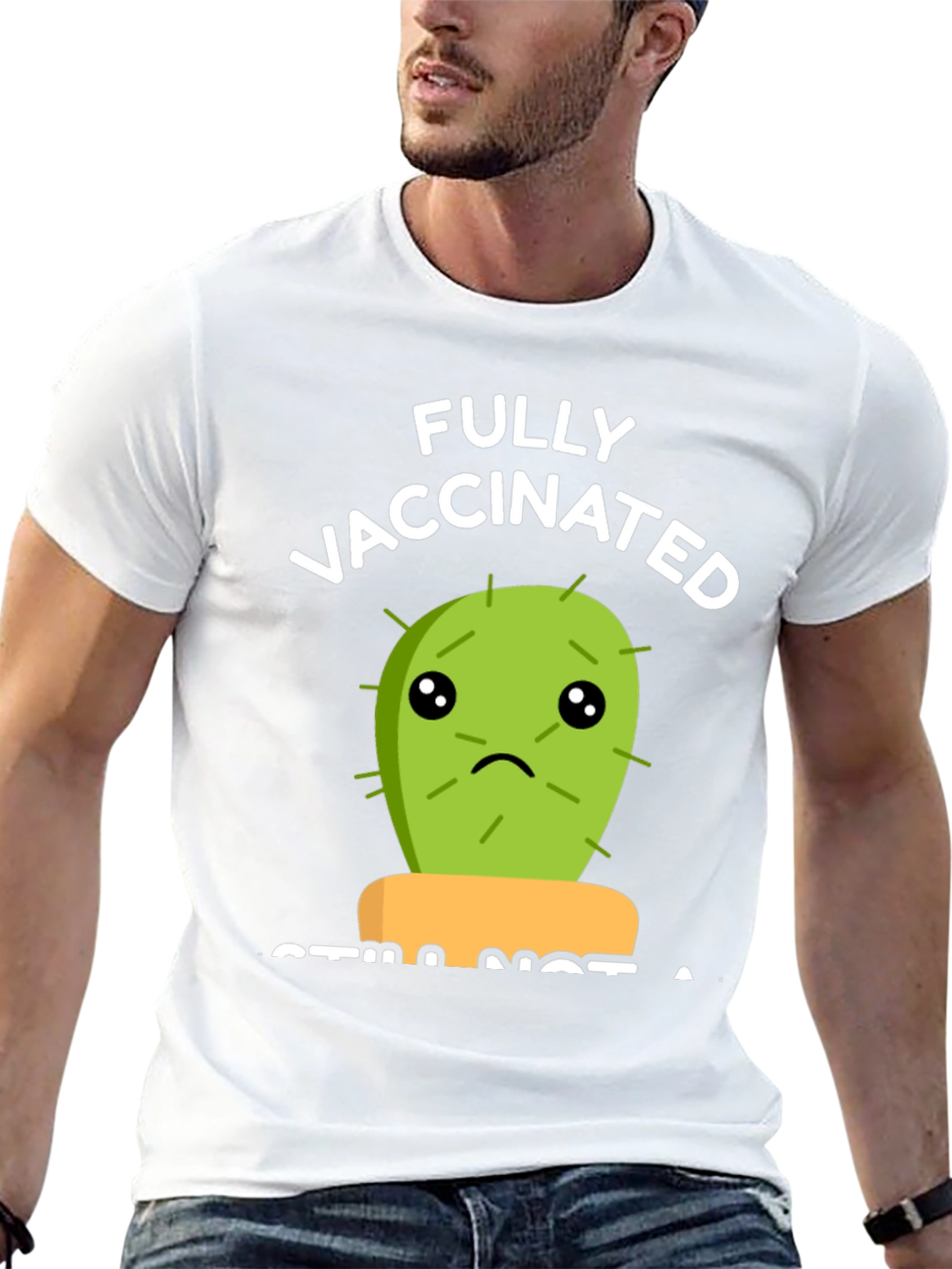 Fully Vaccinated Cactus Graphic Tee