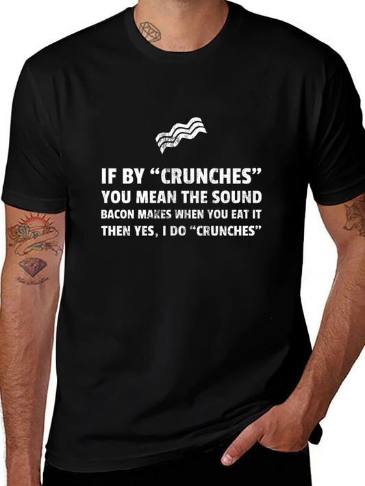 Bacon Crunches Funny Graphic T-Shirt