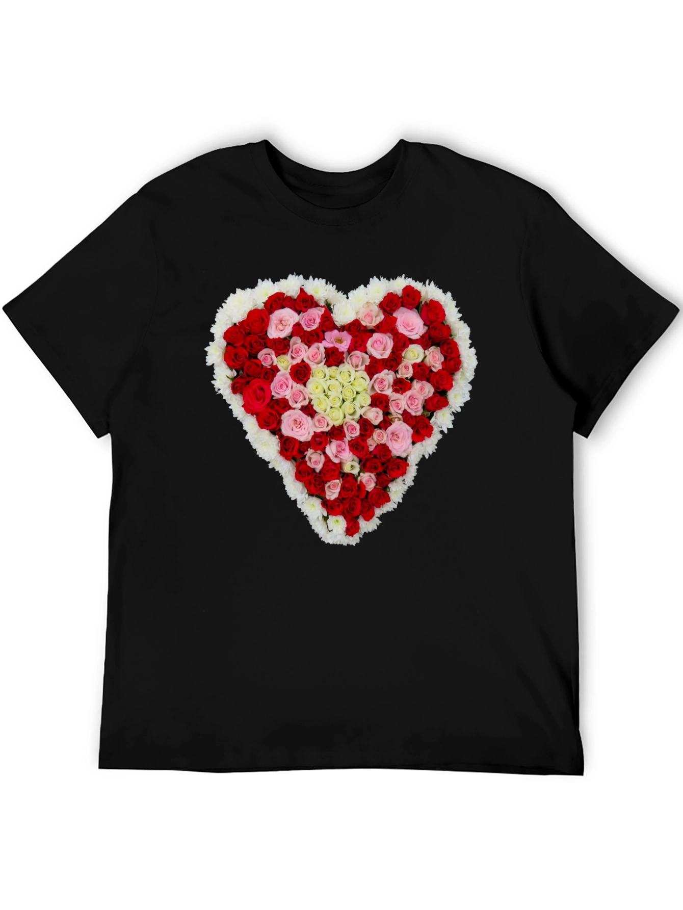 Floral Heart T-Shirt - Romantic Valentines Day Gift