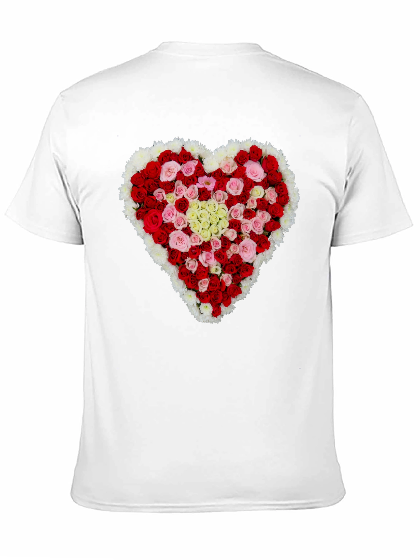 Floral Heart T-Shirt - Romantic Valentines Day Gift