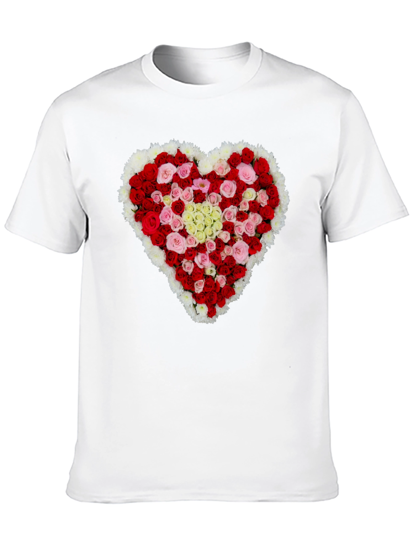 Floral Heart T-Shirt - Romantic Valentines Day Gift