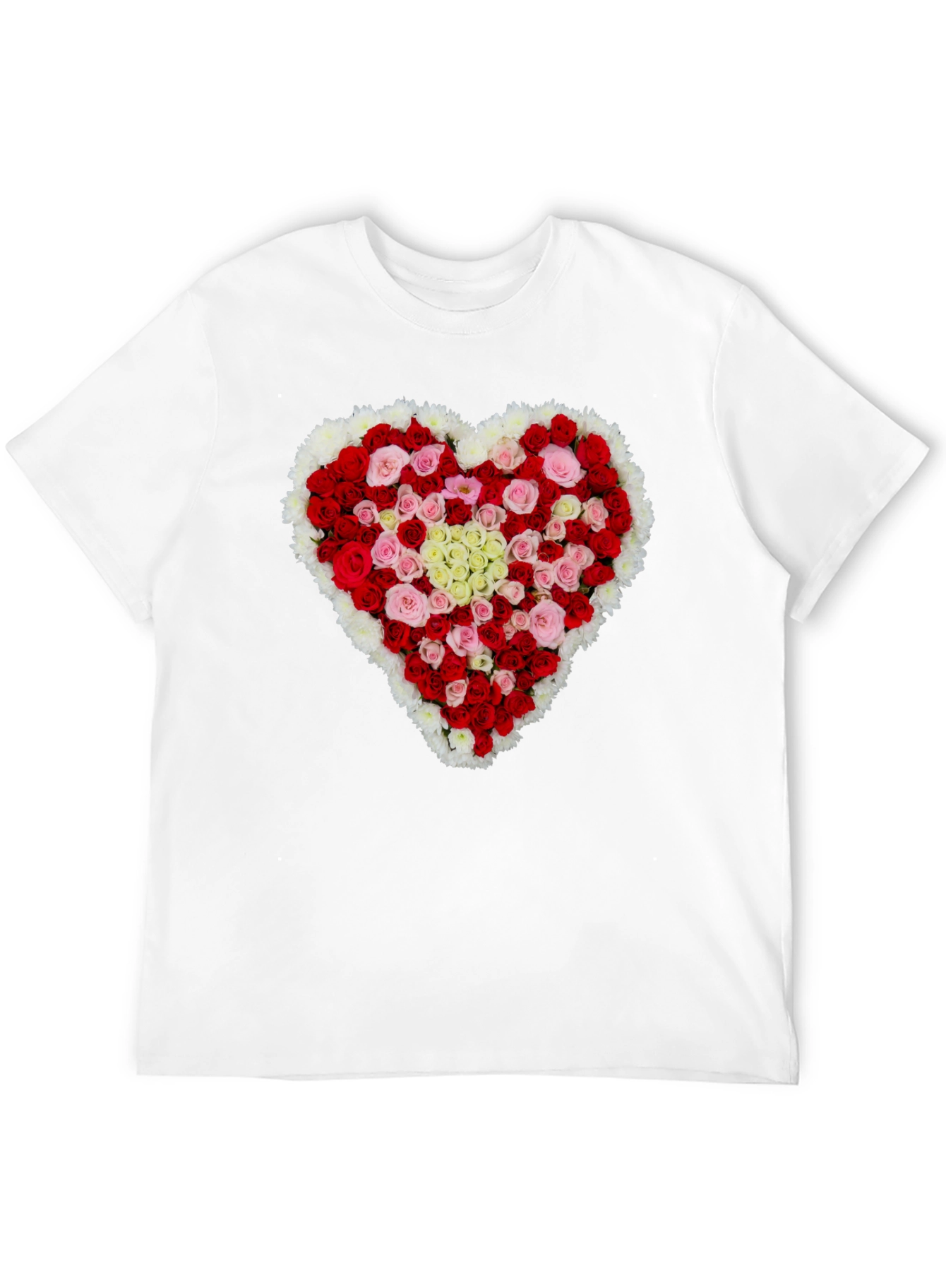 Floral Heart T-Shirt - Romantic Valentines Day Gift