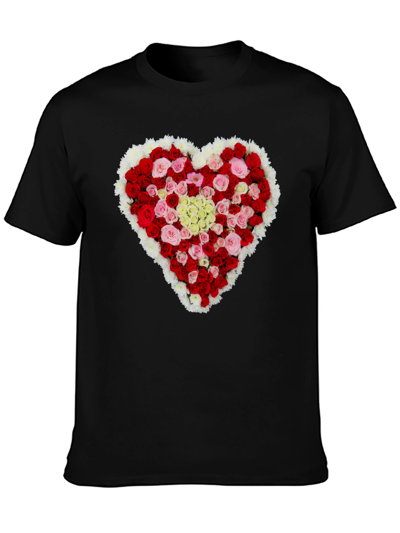 Floral Heart T-Shirt - Romantic Valentines Day Gift