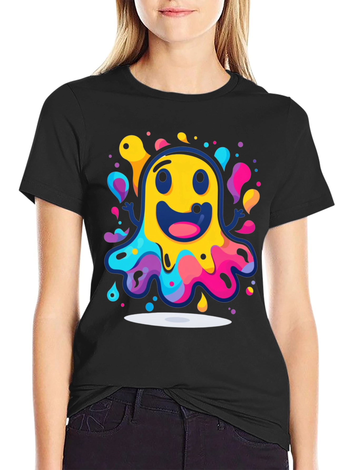 Funky Ghost Graphic T-Shirt