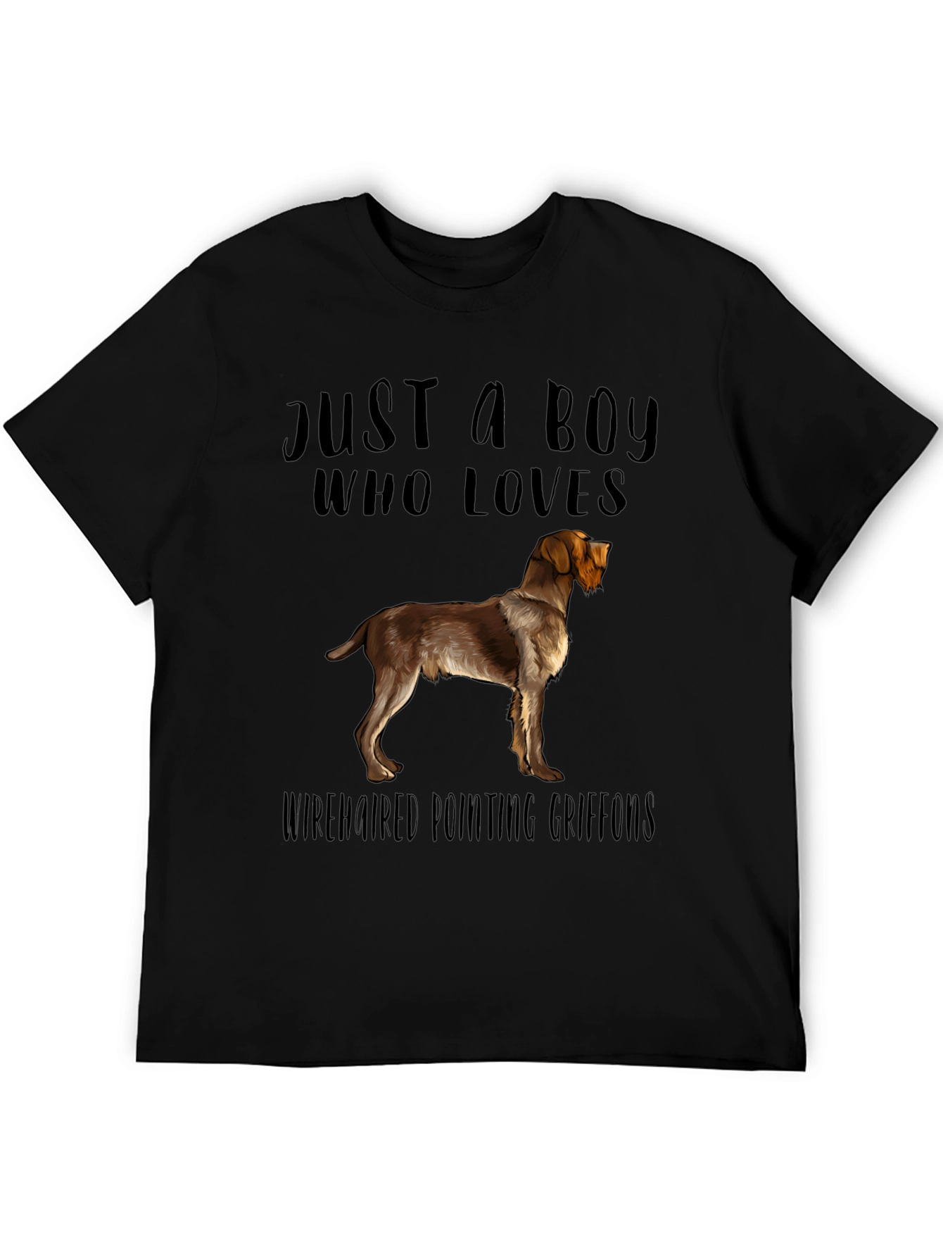 Boy Who Loves Wirehaired Pointing Griffons T-Shirt