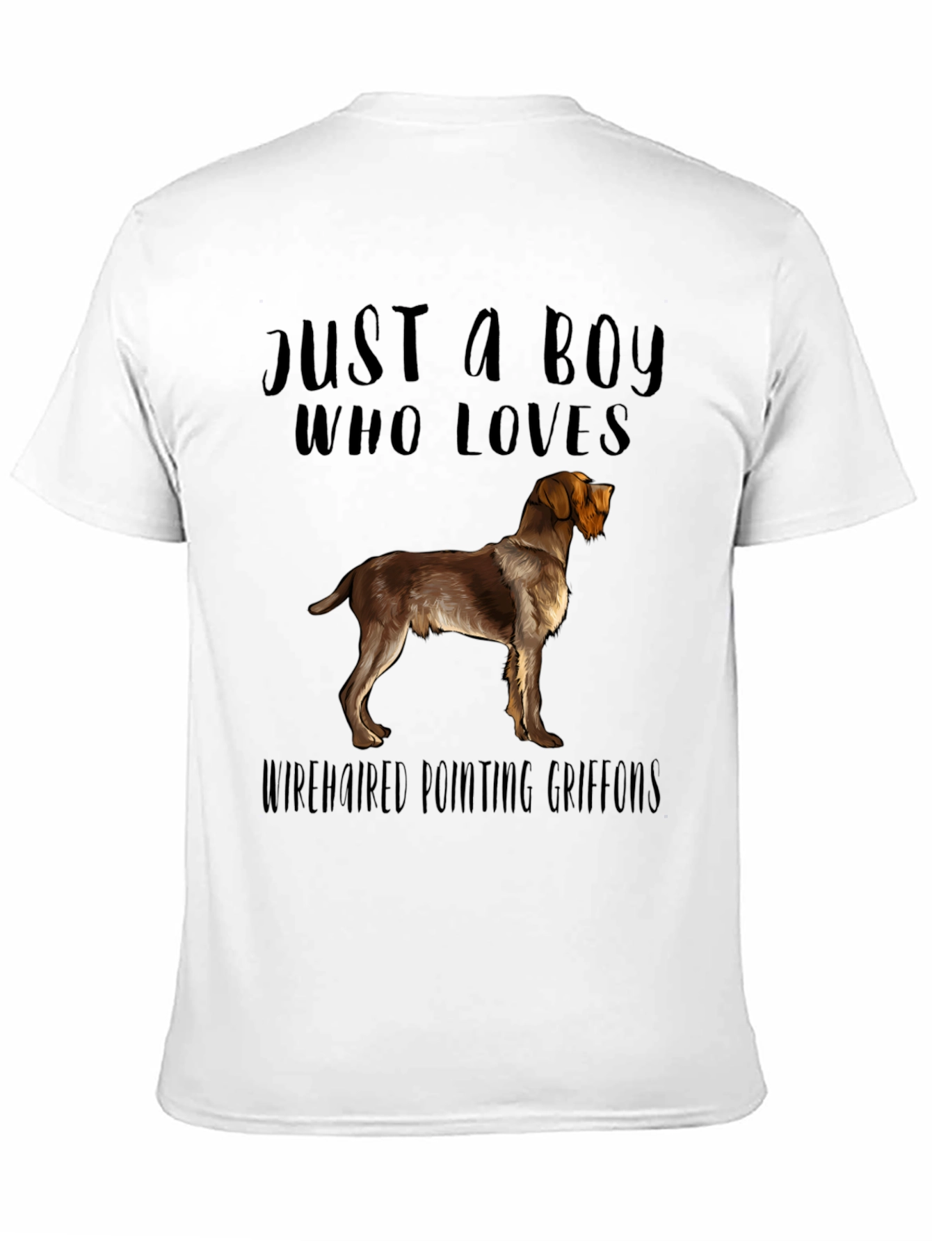 Boy Who Loves Wirehaired Pointing Griffons T-Shirt