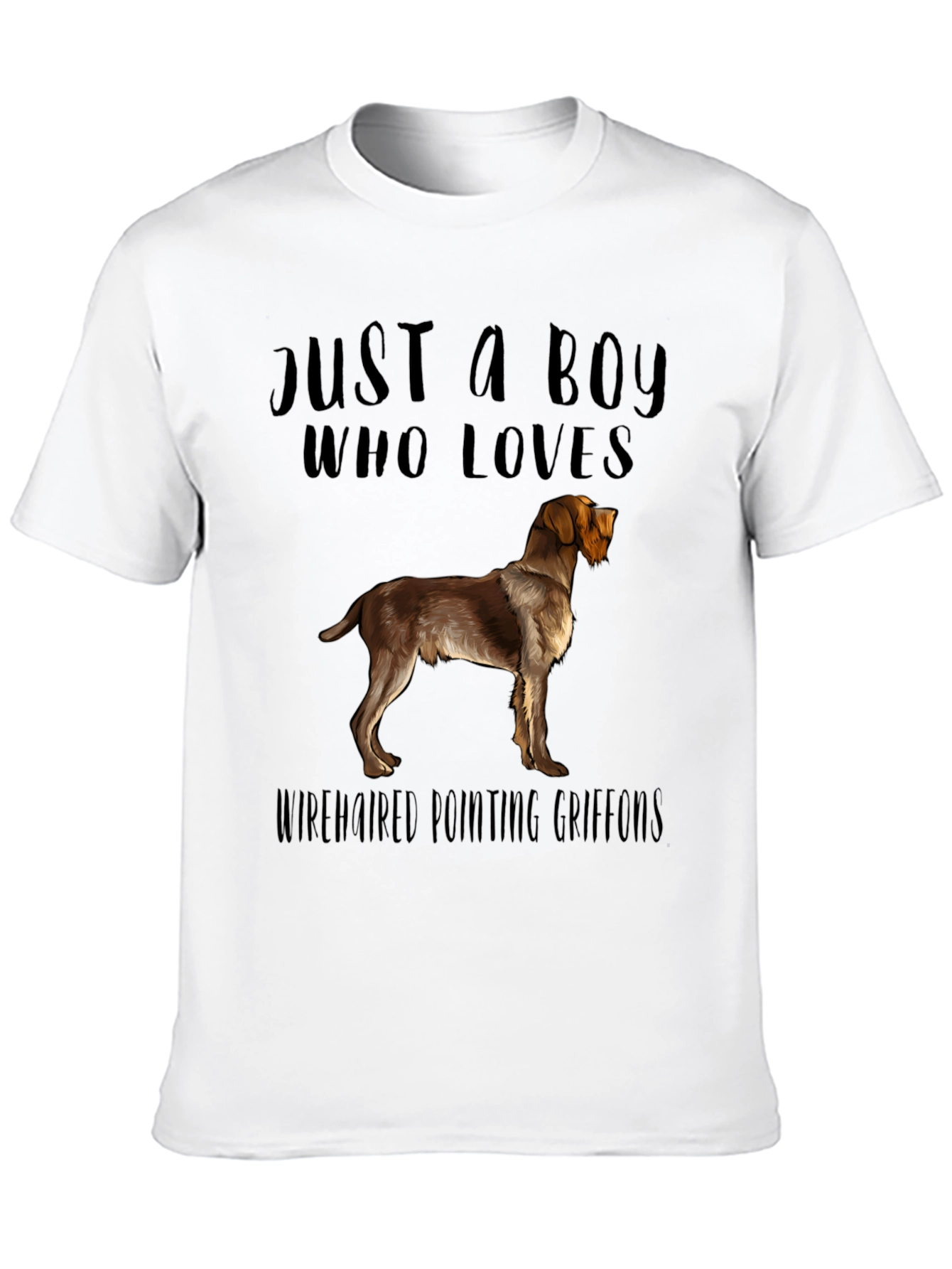 Boy Who Loves Wirehaired Pointing Griffons T-Shirt