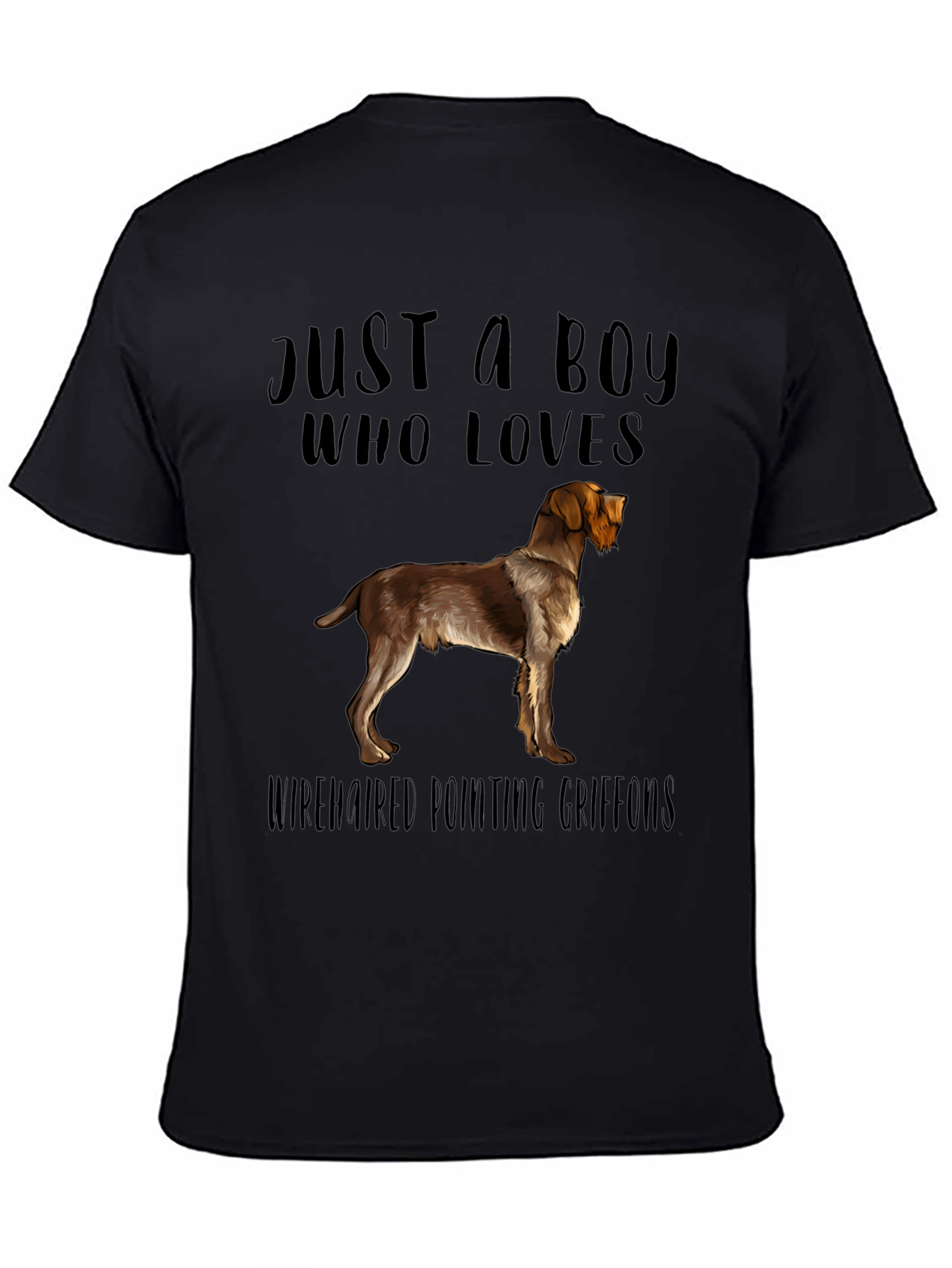 Boy Who Loves Wirehaired Pointing Griffons T-Shirt