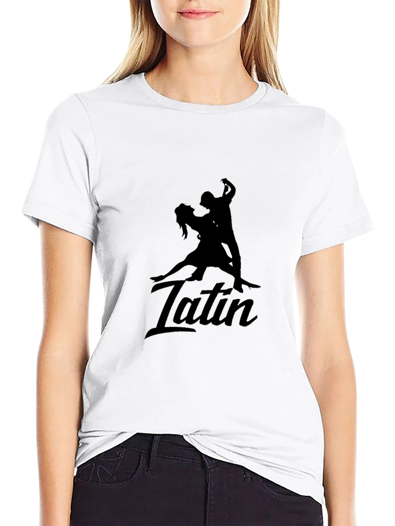 Latin Dance Silhouette Graphic Tee