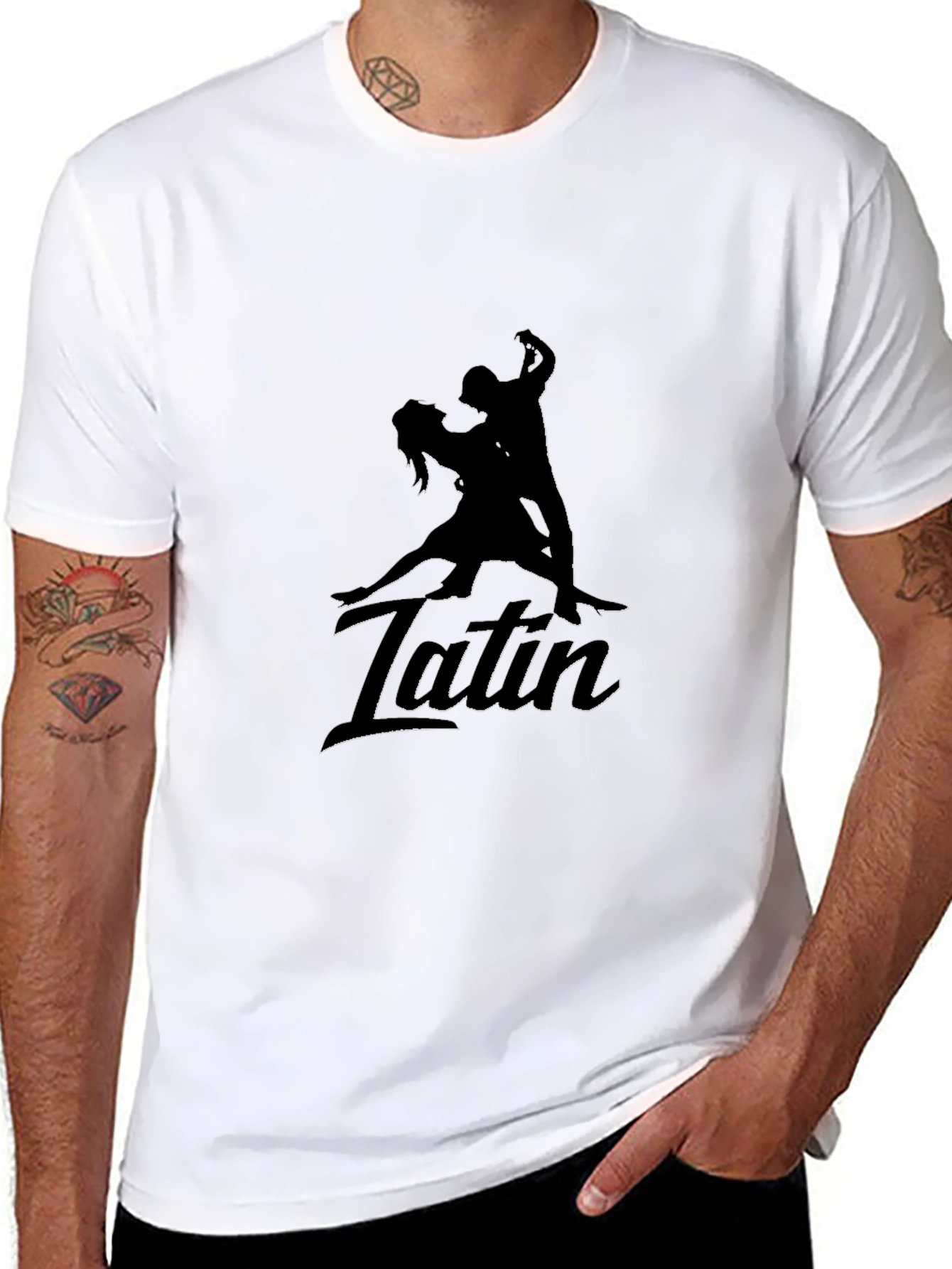 Latin Dance Silhouette Graphic Tee