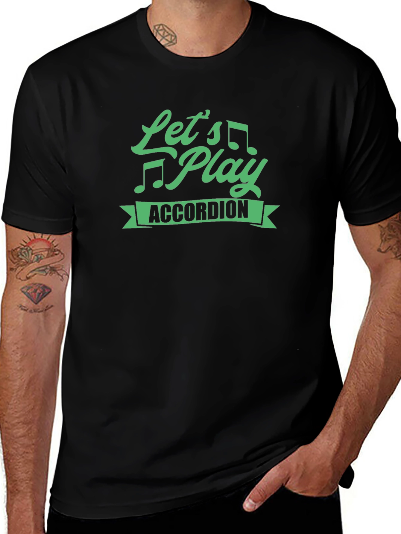 Lets Play Accordion Graphic Tee