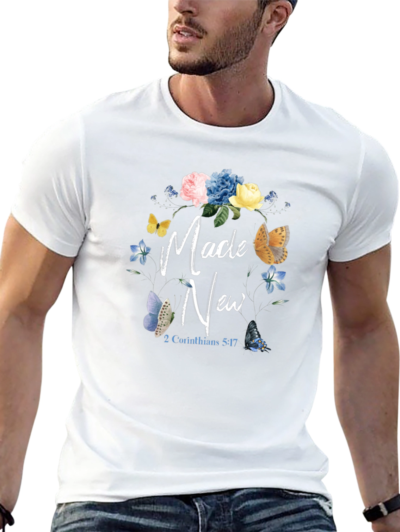 Made New Floral Butterfly T-Shirt