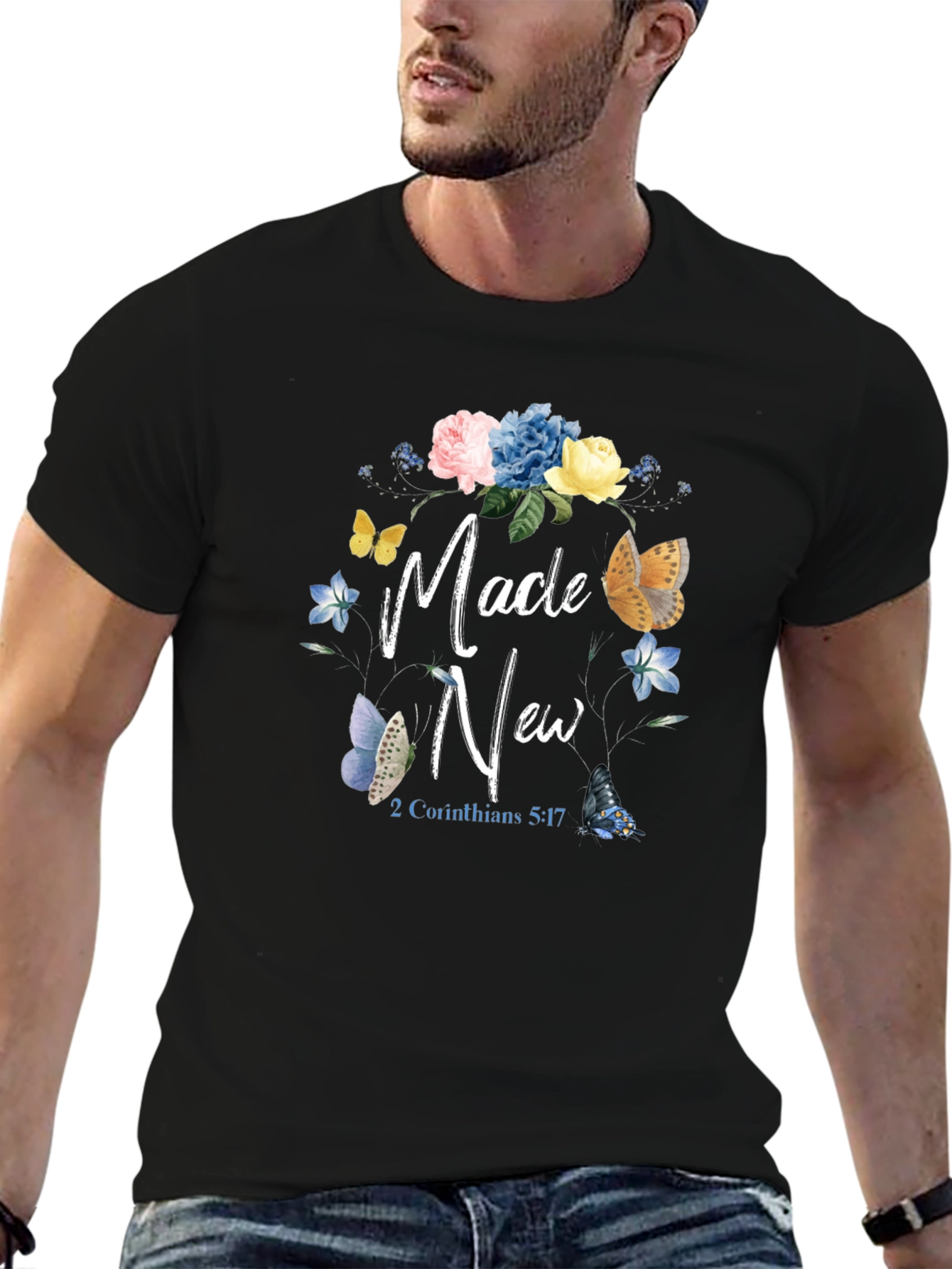 Made New Floral Butterfly T-Shirt