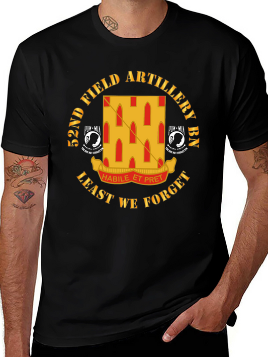 52nd Field Artillery BN Black T-Shirt
