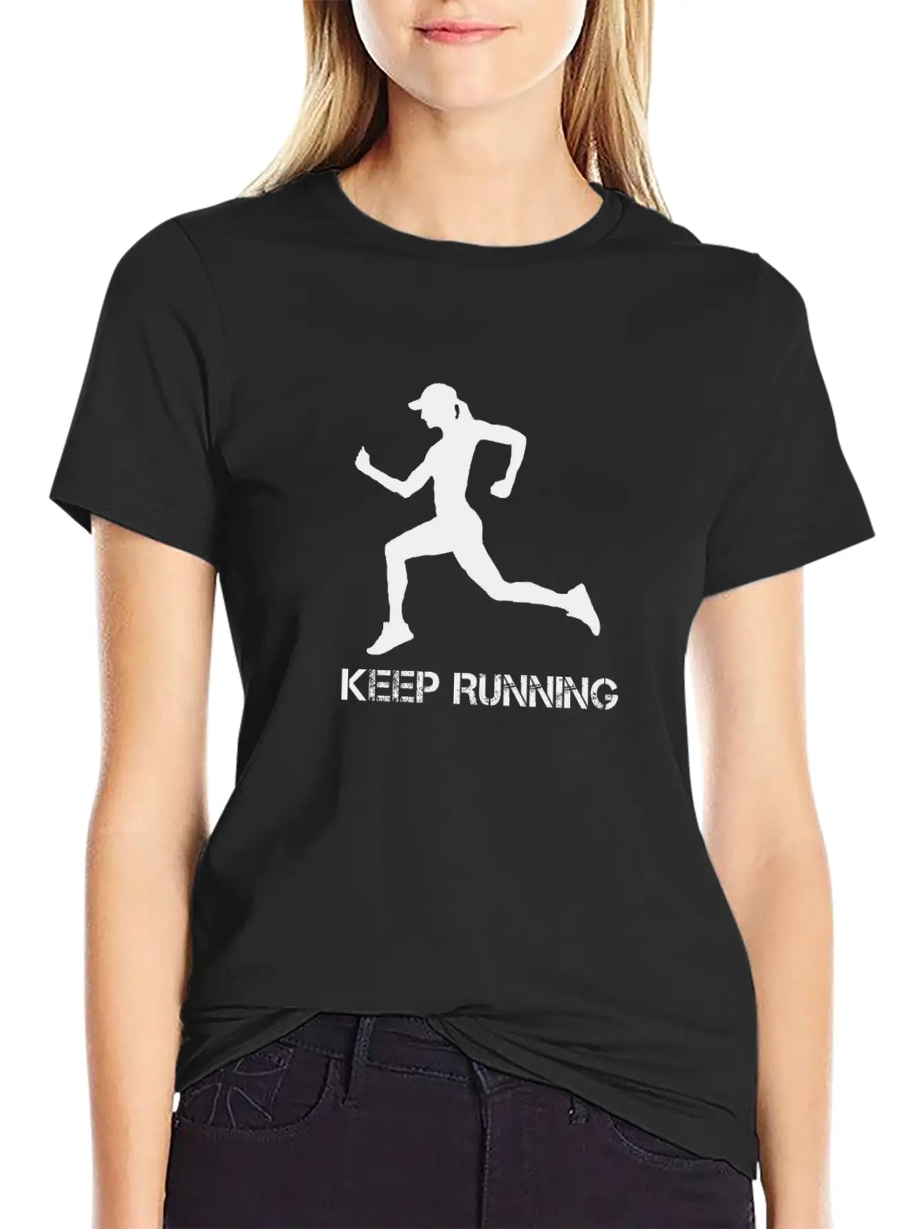 Keep Running Marathon Run Runner Jogging Unisex Casual T-Shirt – Clean Design For Daily Comfort