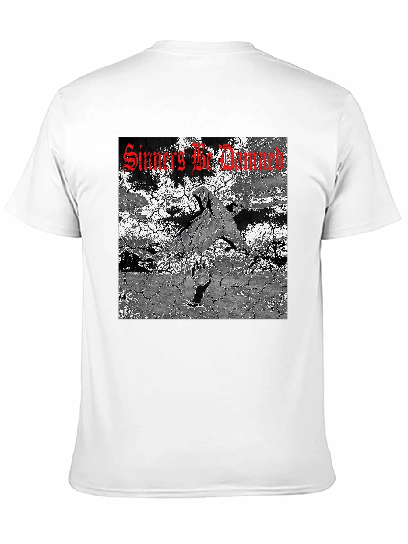 Sinners Be Damned Graphic Tee - Black