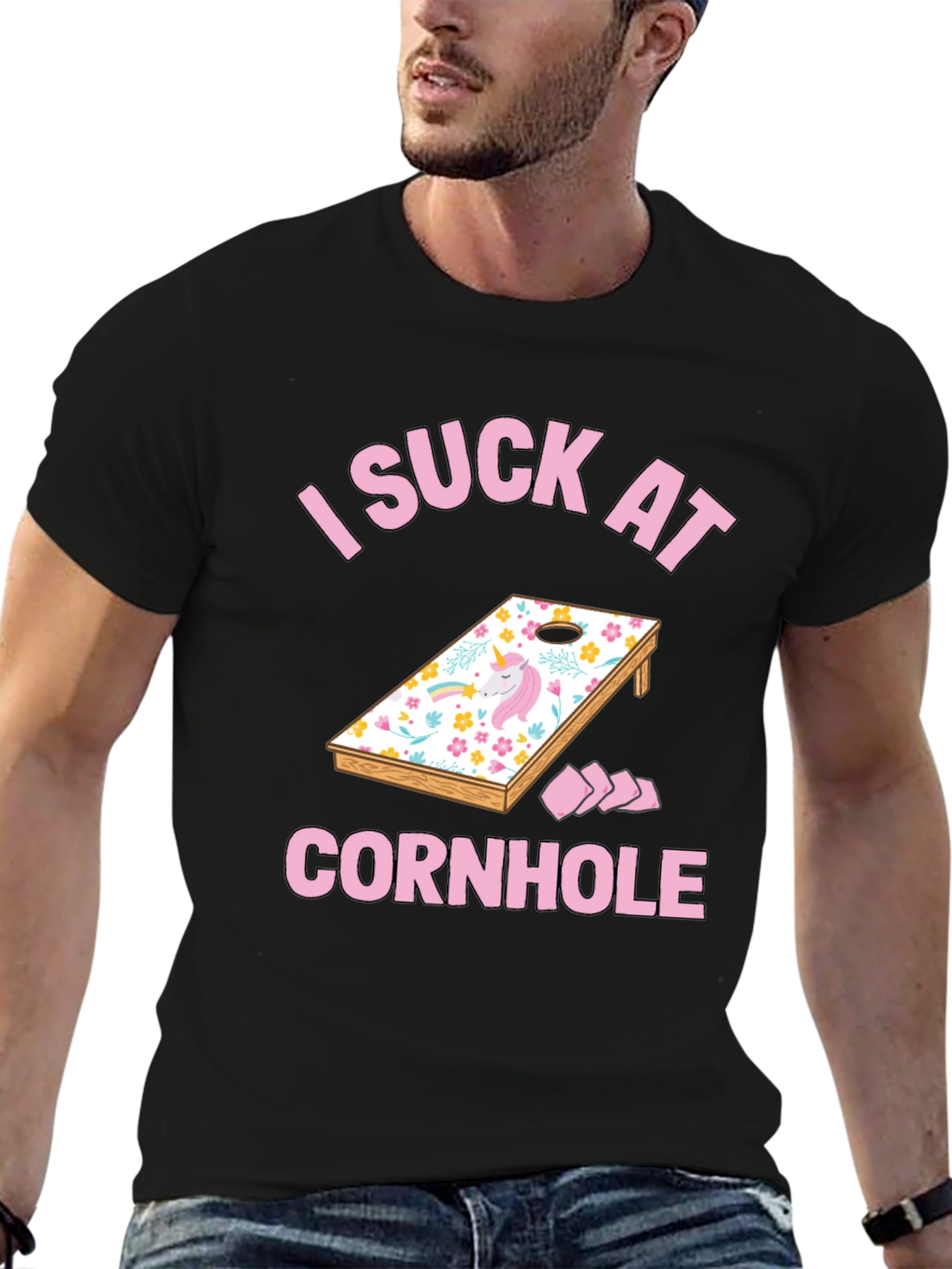 Funny Unicorn Cornhole T-Shirt