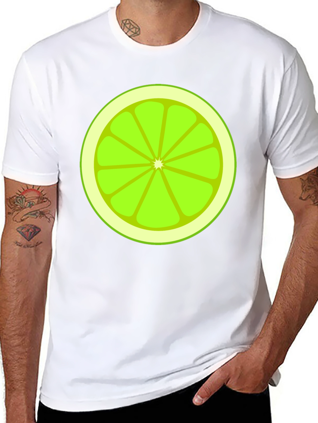 Lime Slice Graphic Tee - Fresh & Fun Design
