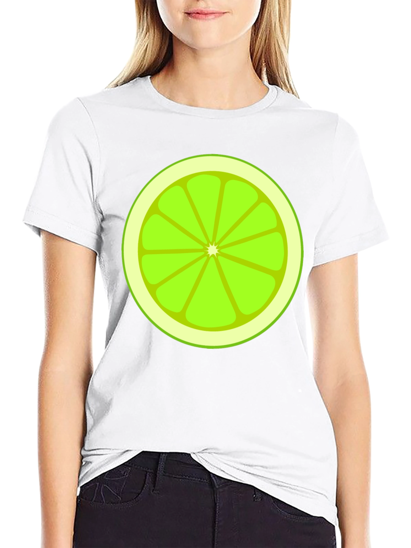 Lime Slice Graphic Tee - Fresh & Fun Design