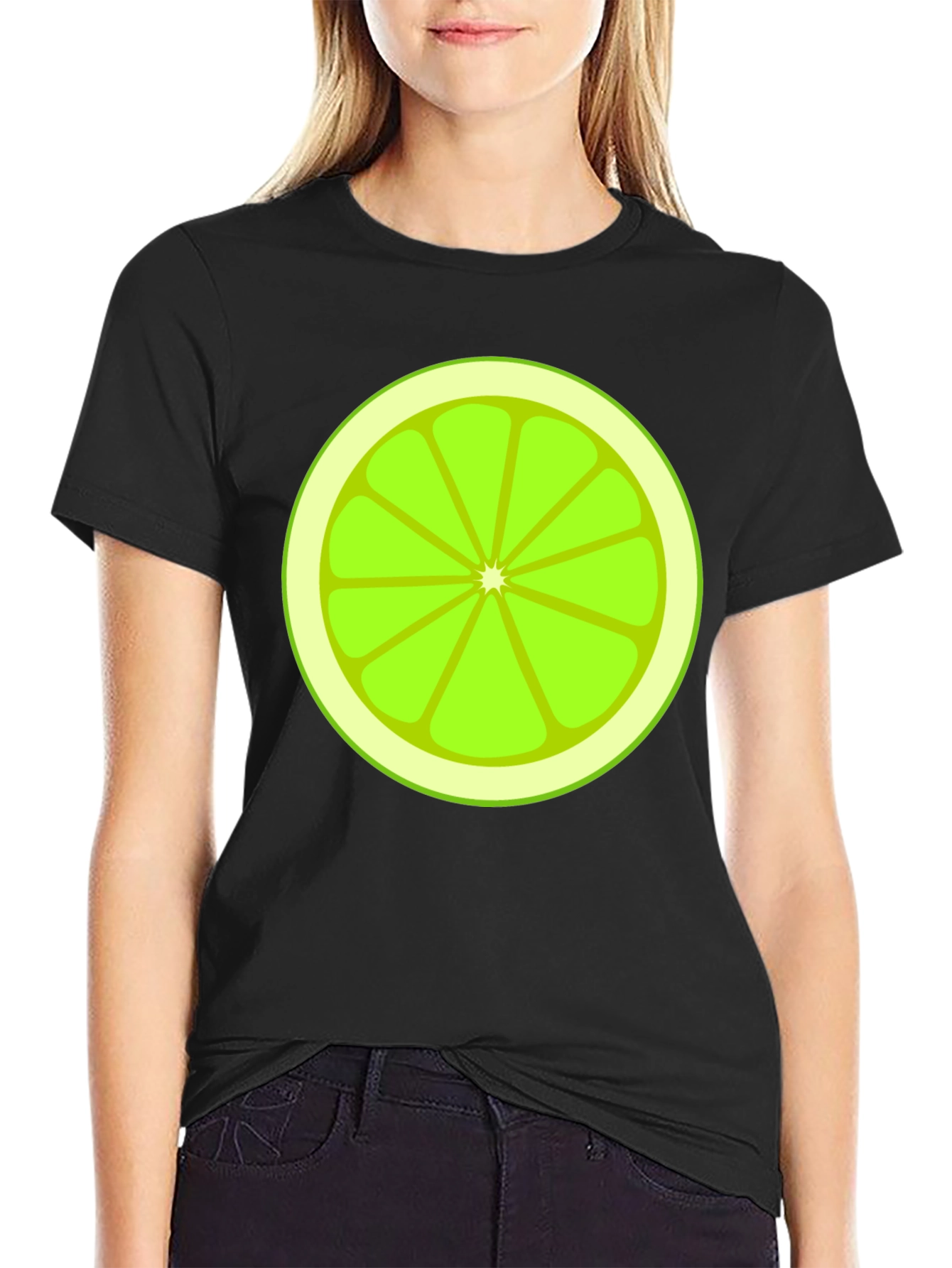 Lime Slice Graphic Tee - Fresh & Fun Design