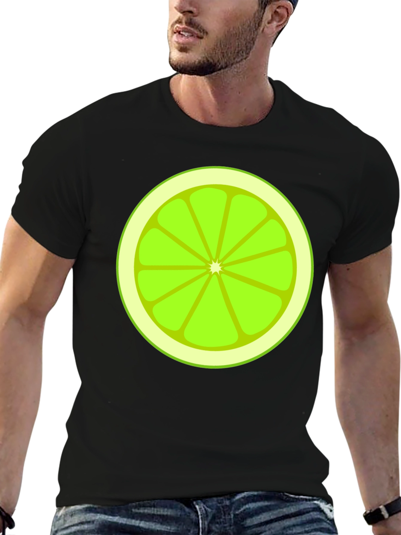 Lime Slice Graphic Tee - Fresh & Fun Design