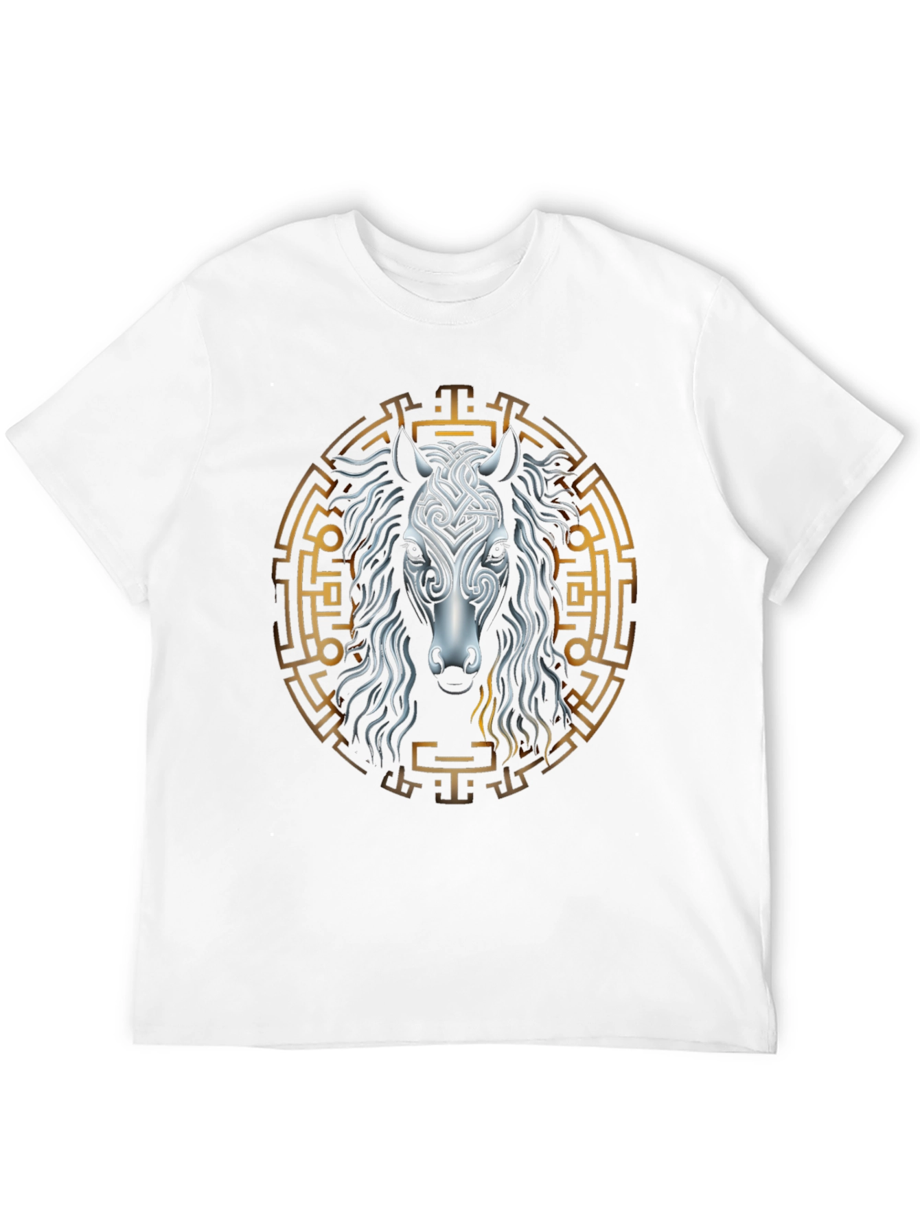 Celtic Horse Graphic Tee - Black