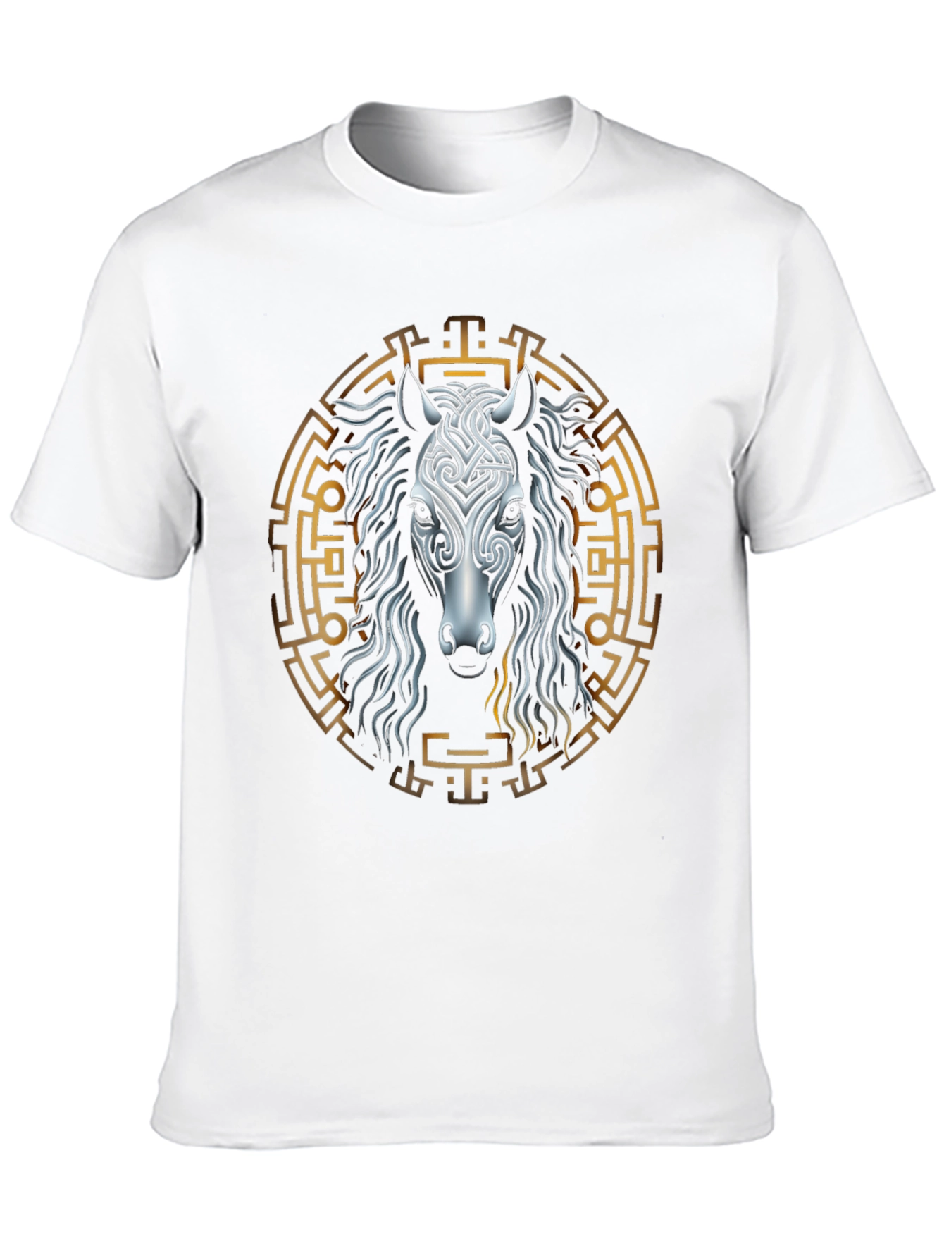 Celtic Horse Graphic Tee - Black