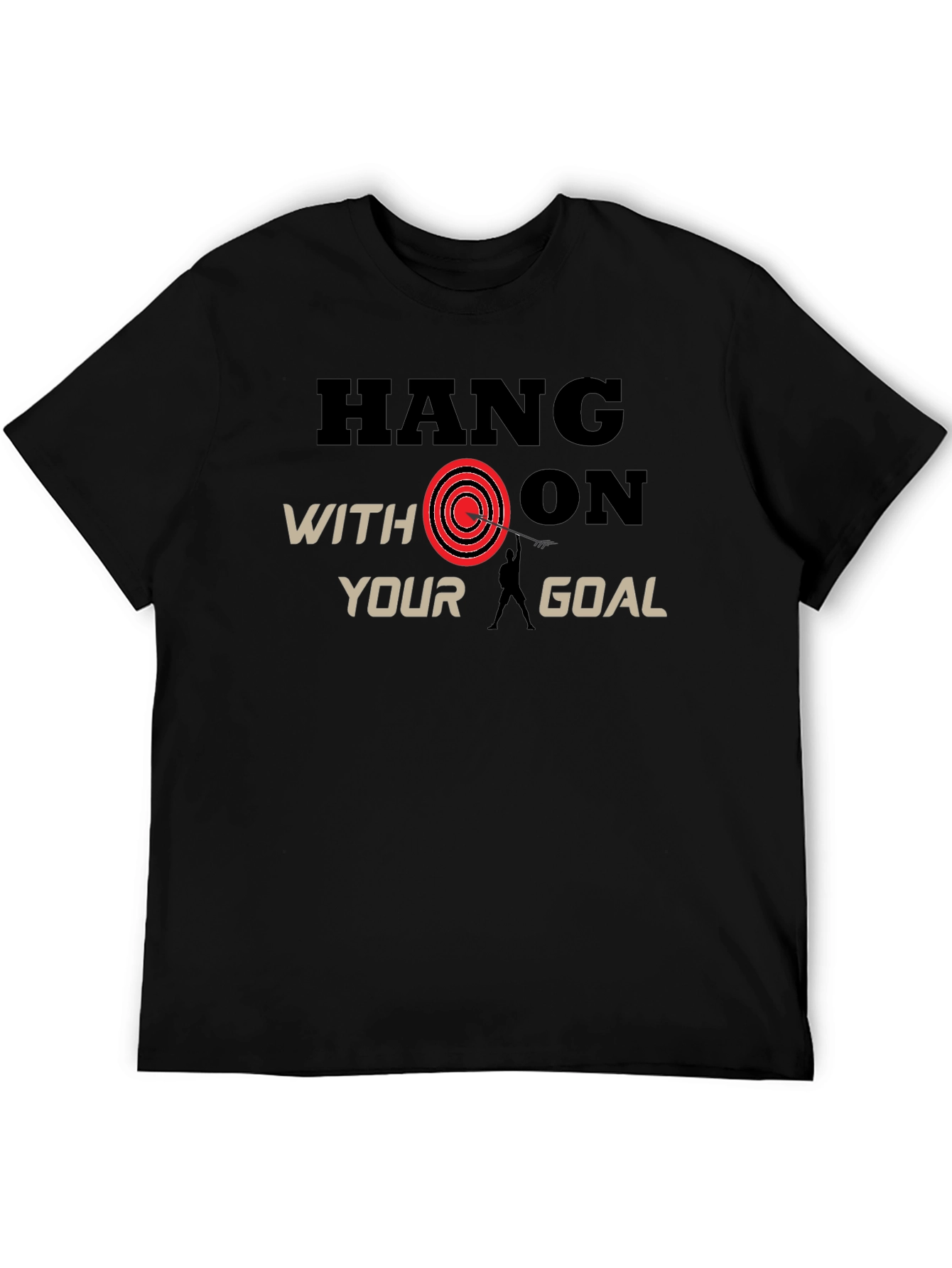 Hang On Goal Black T-Shirt