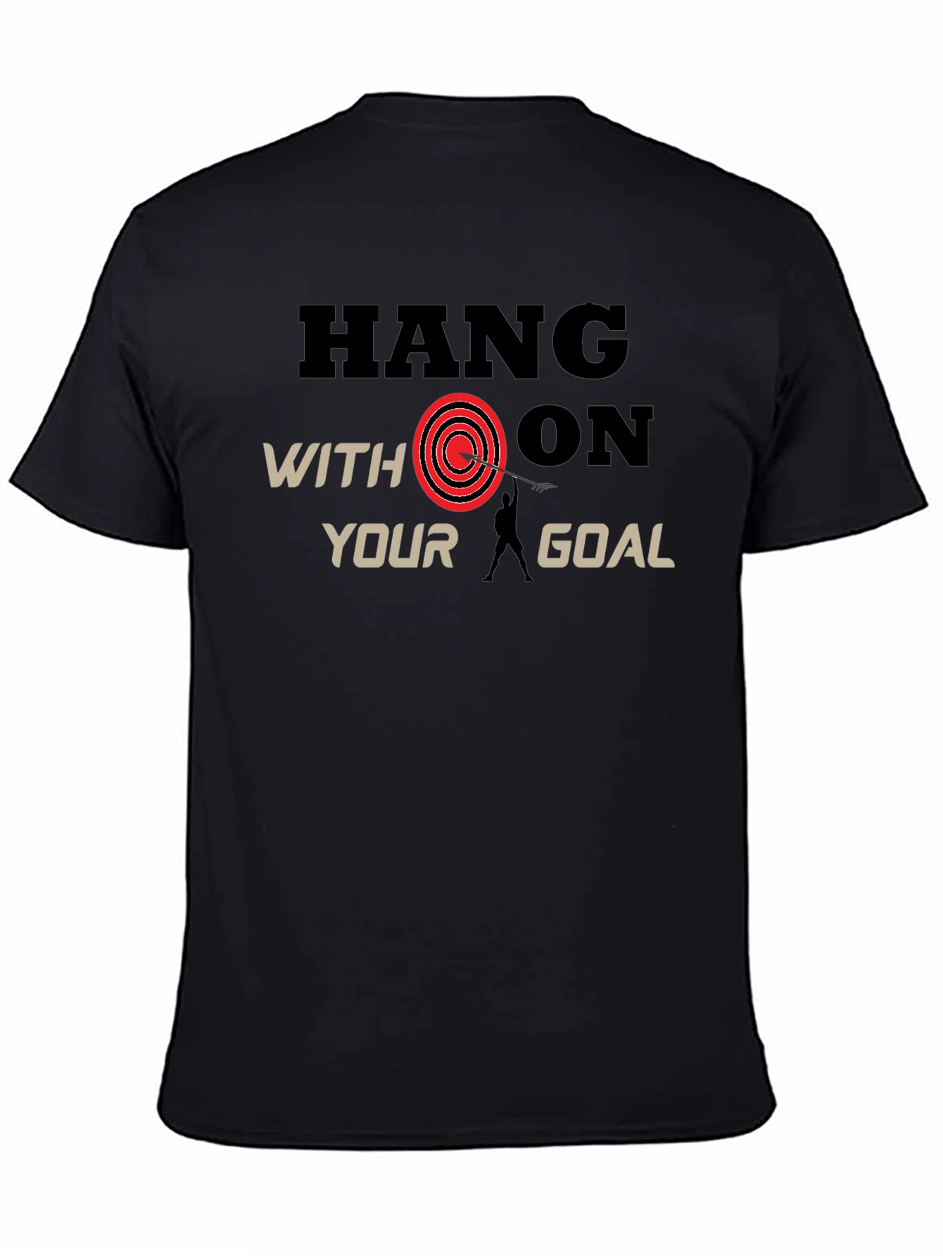 Hang On Goal Black T-Shirt