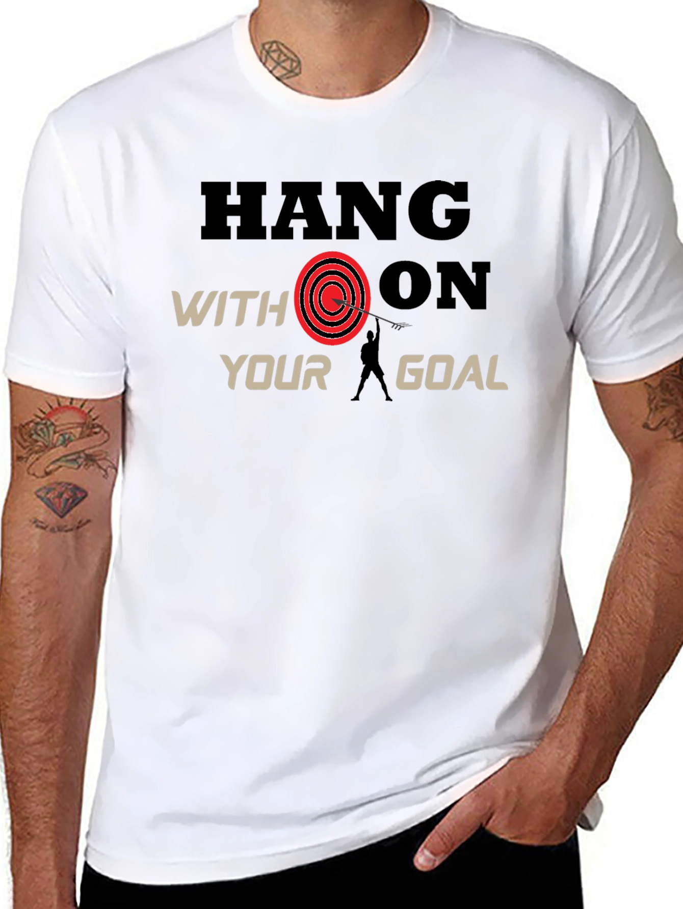 Hang On Goal Black T-Shirt