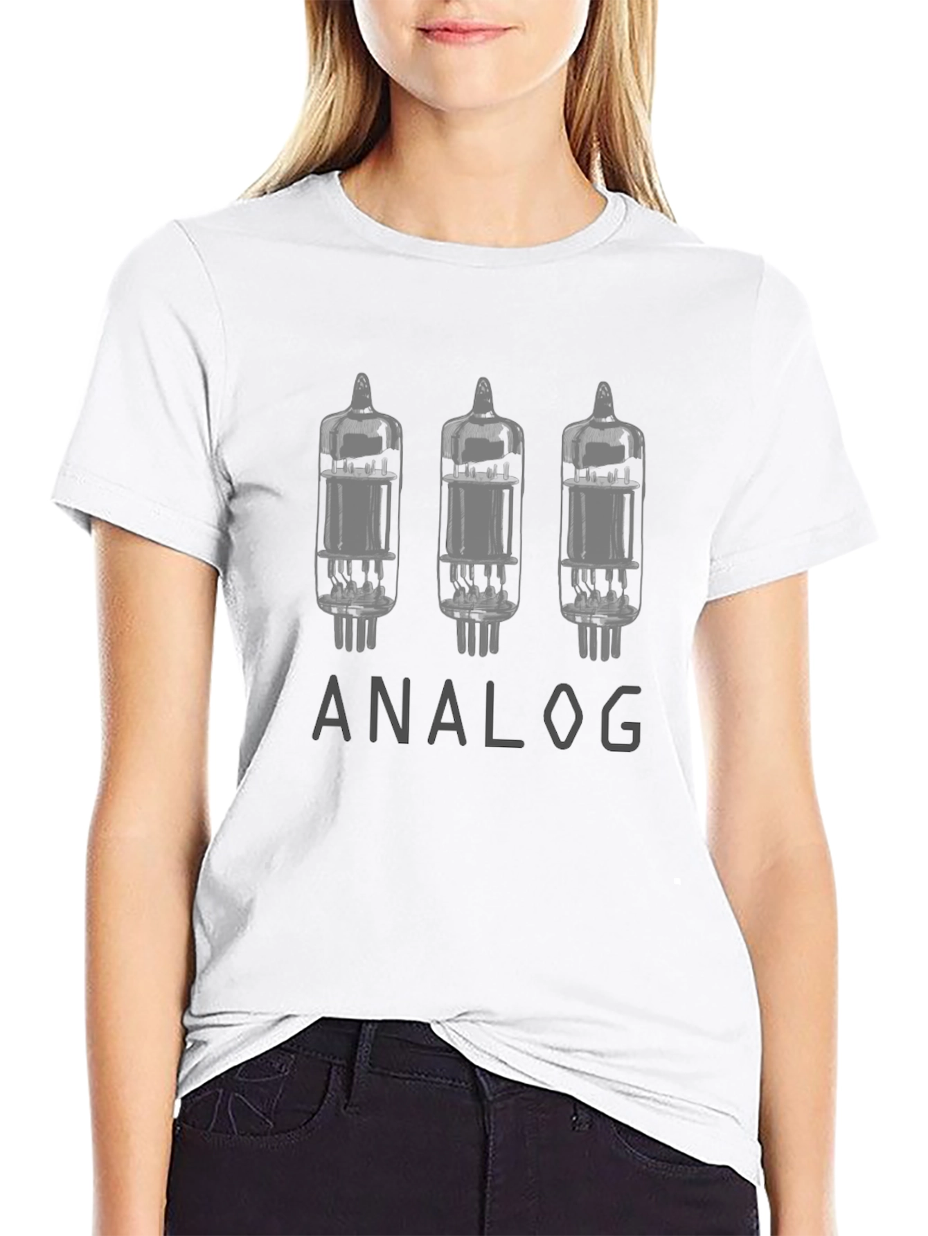 Analog Tube Amplifier Black T-Shirt