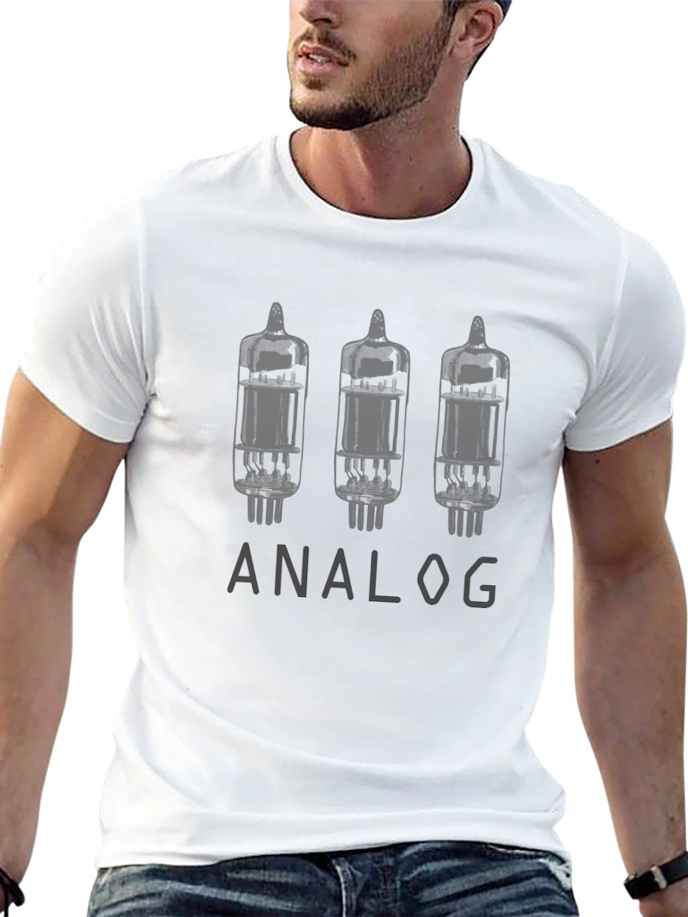 Analog Tube Amplifier Black T-Shirt