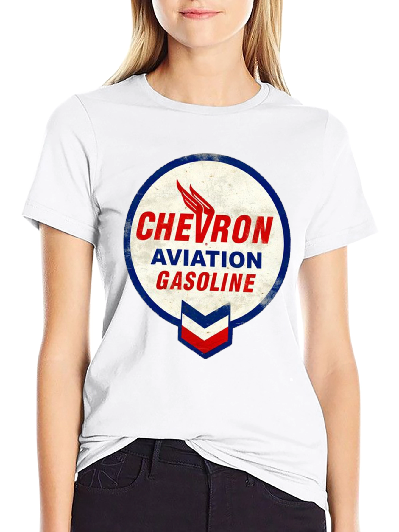 Chevron Aviation Gasoline Graphic T-Shirt
