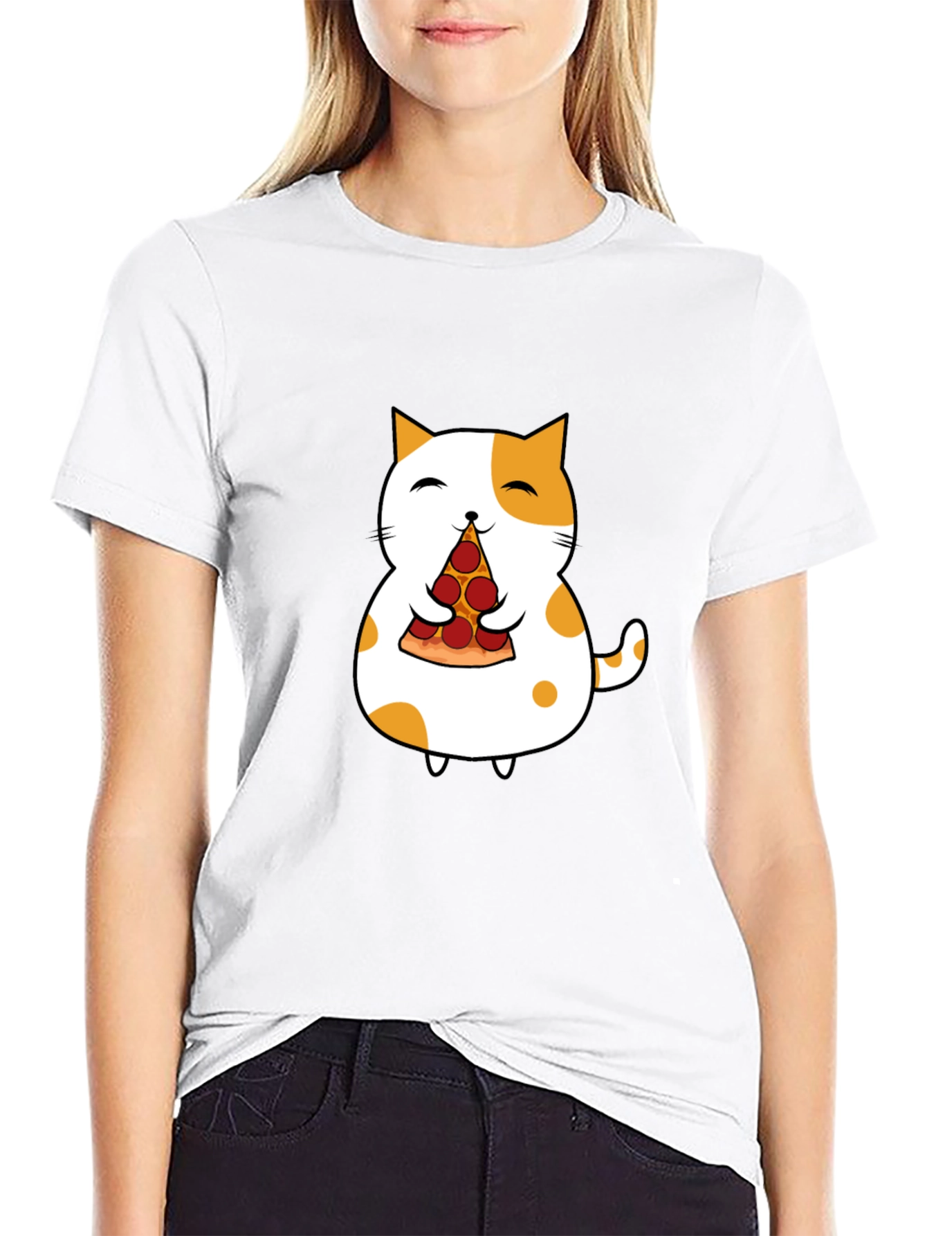 Pizza Cat Graphic Tee - Fun & Unique Design