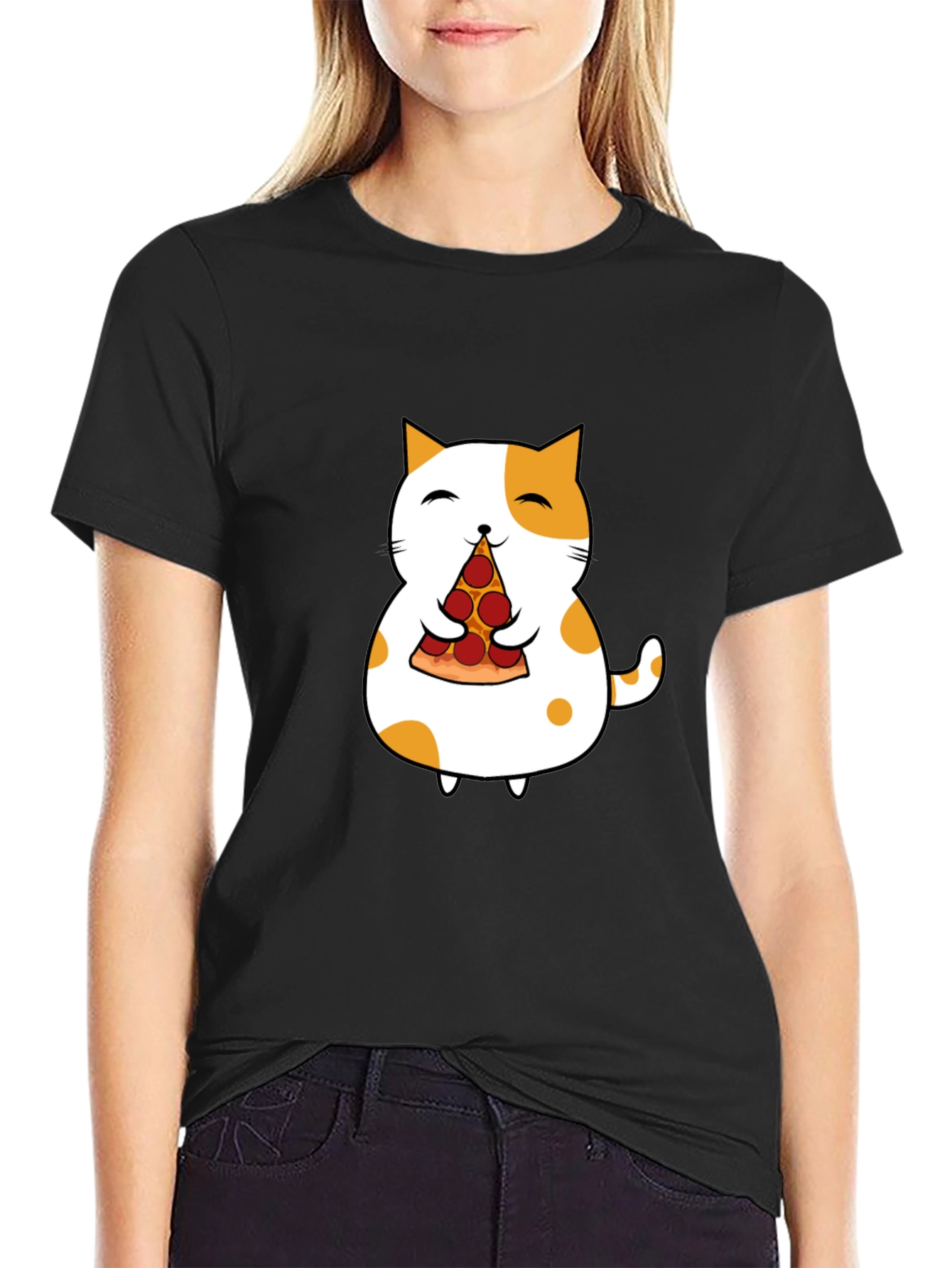 Pizza Cat Graphic Tee - Fun & Unique Design