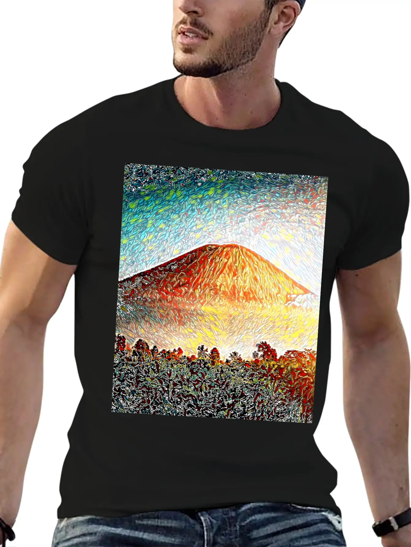 Kilauea Volcano, Hawaii Unisex Casual T-Shirt – Clean Design For Daily Comfort