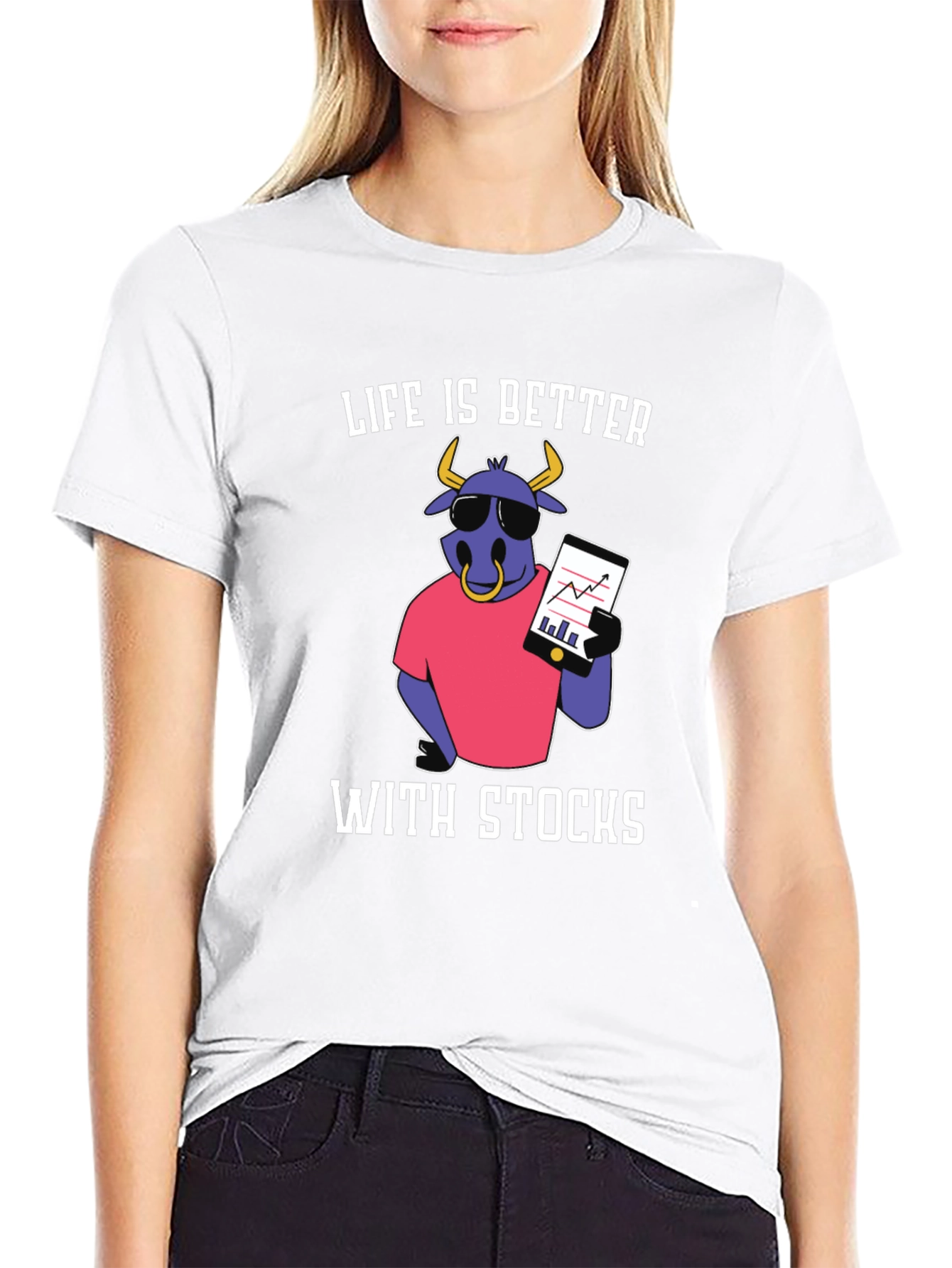 Life Is Better With Stocks Graphic T-Shirt