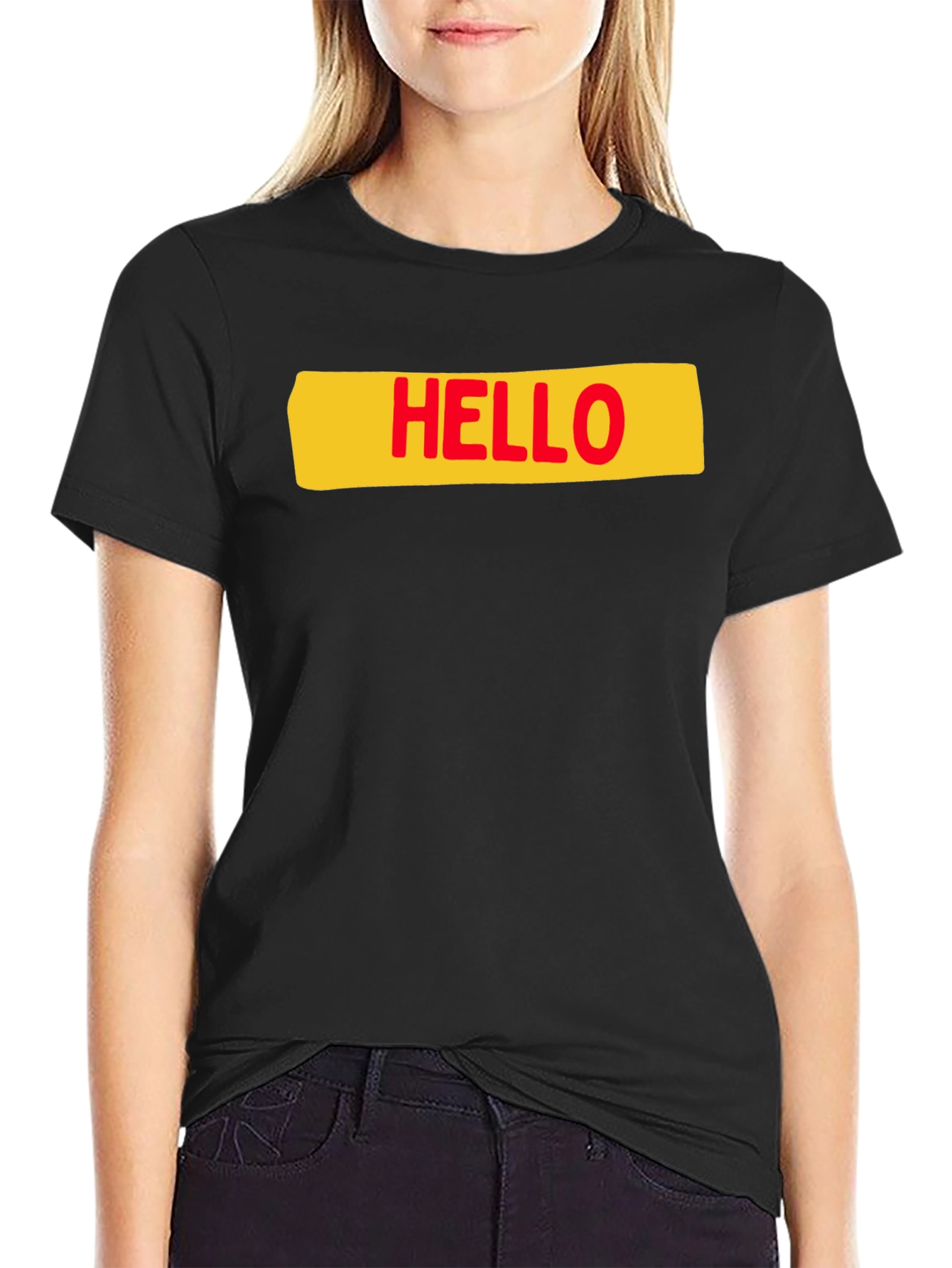 Hello T-Shirt - Casual Graphic Tee