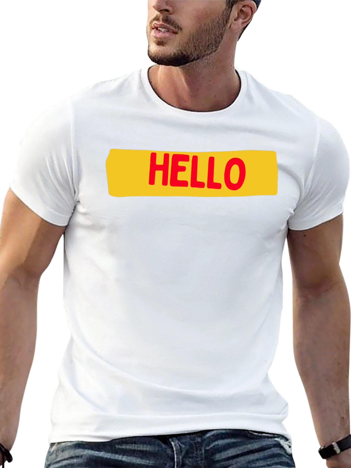 Hello T-Shirt - Casual Graphic Tee