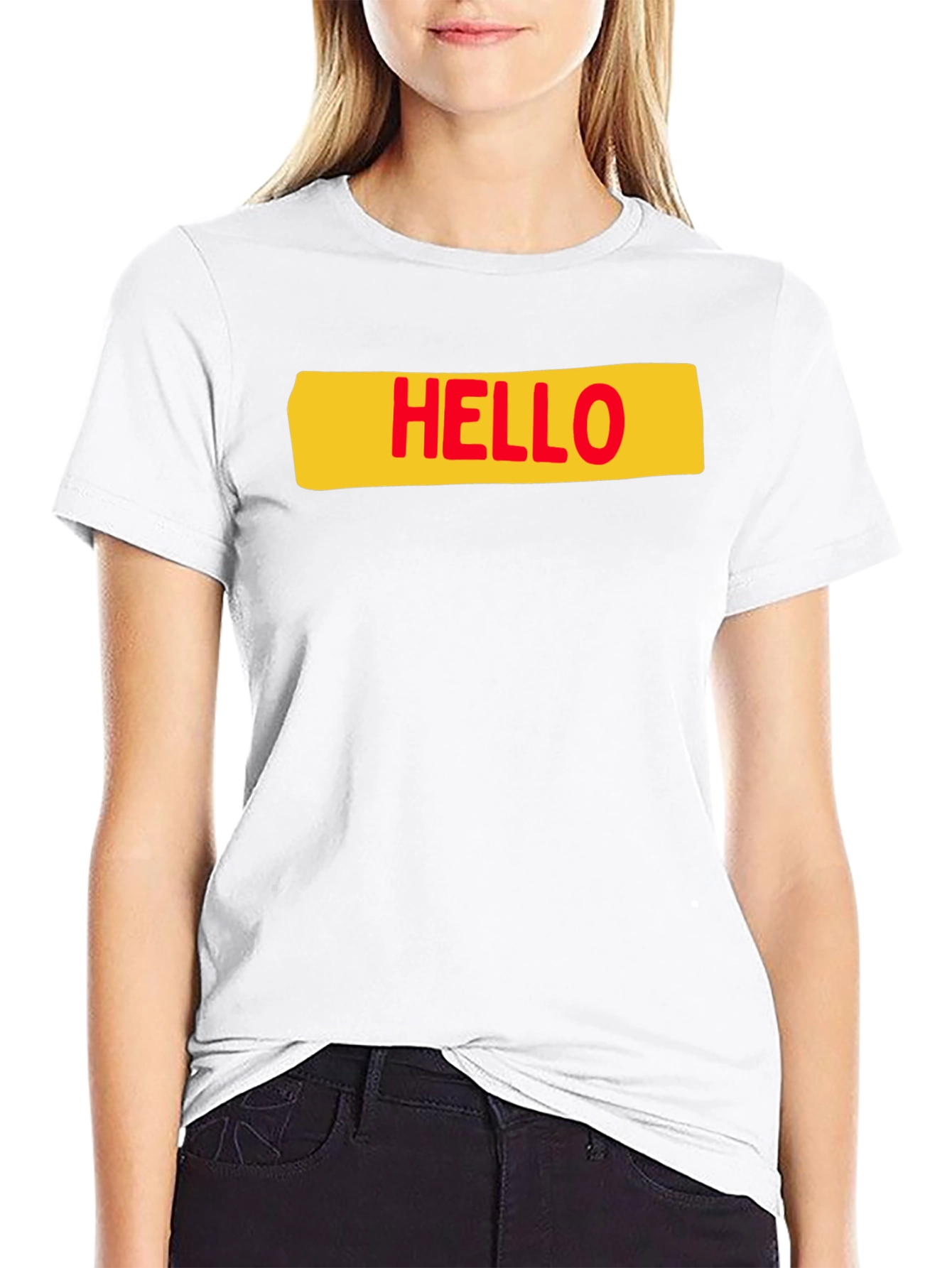 Hello T-Shirt - Casual Graphic Tee