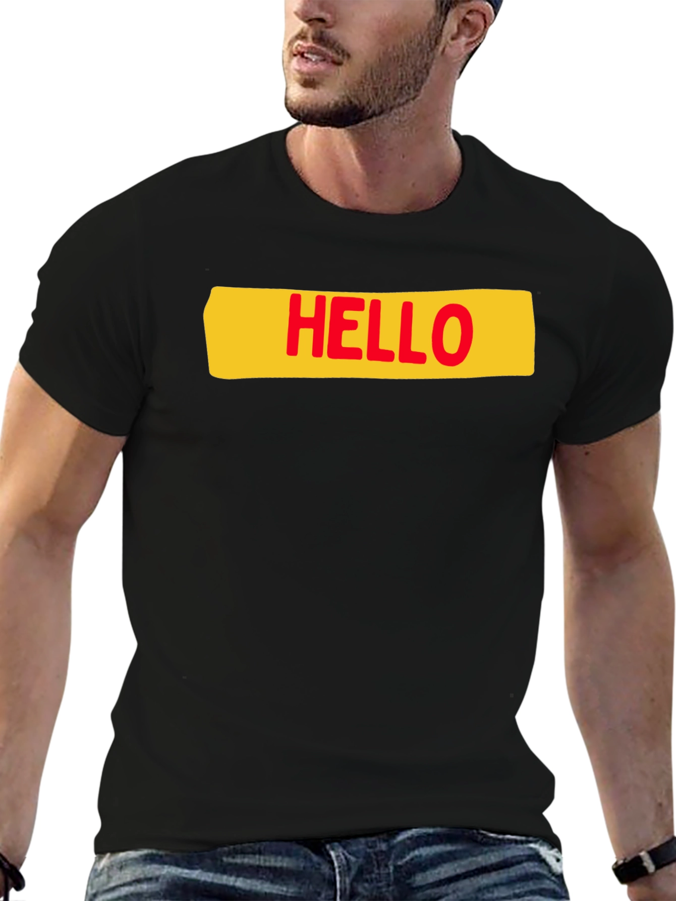 Hello T-Shirt - Casual Graphic Tee