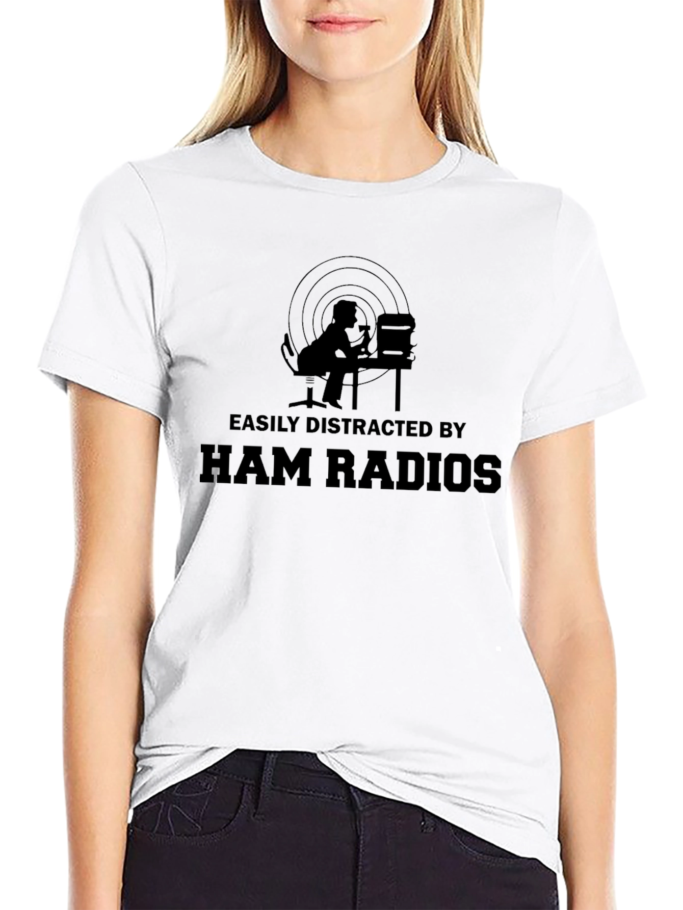 Easily Distracted by Ham Radios T-Shirt