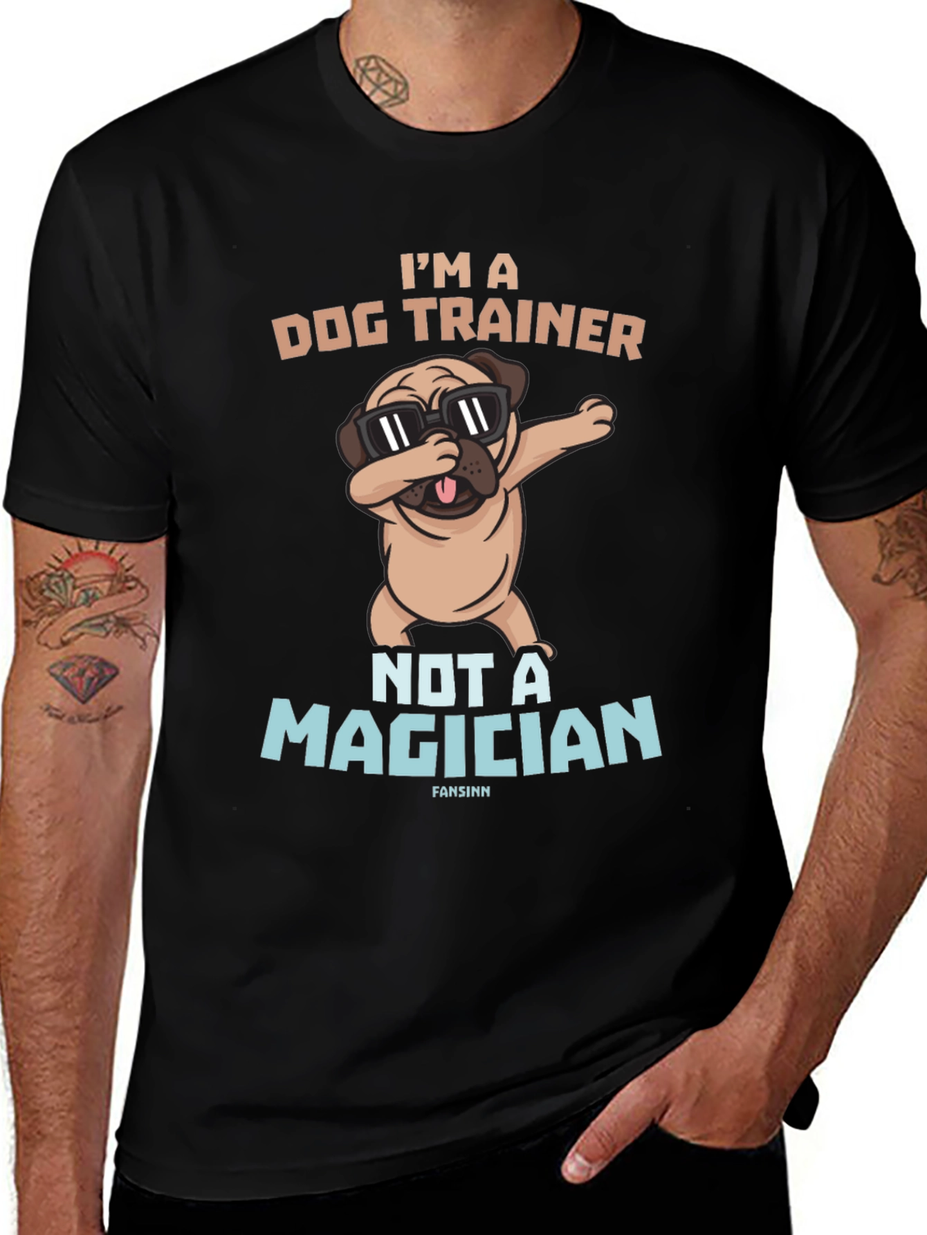 Dog Trainer T-Shirt: Funny Pug Graphic Tee